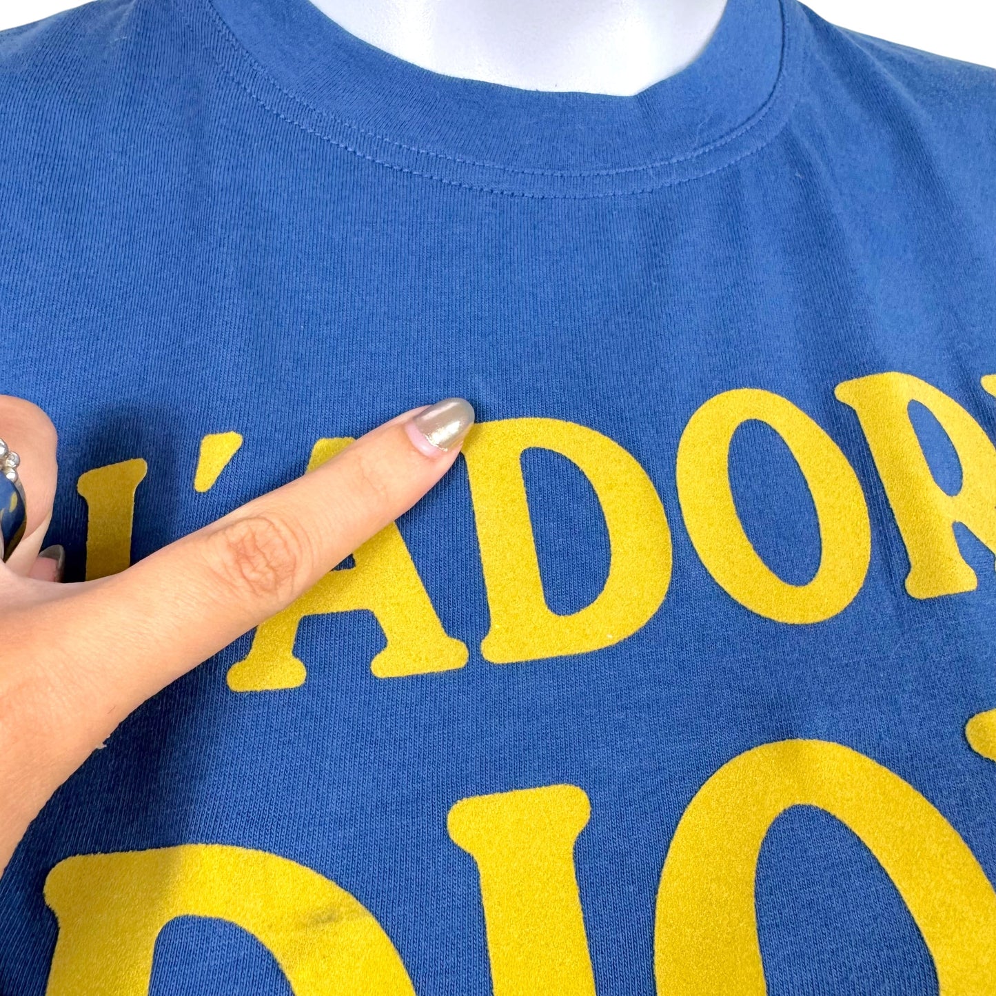 Christian Dior F/W 2002 Blue & Yellow J'Adore Dior Tank NEW