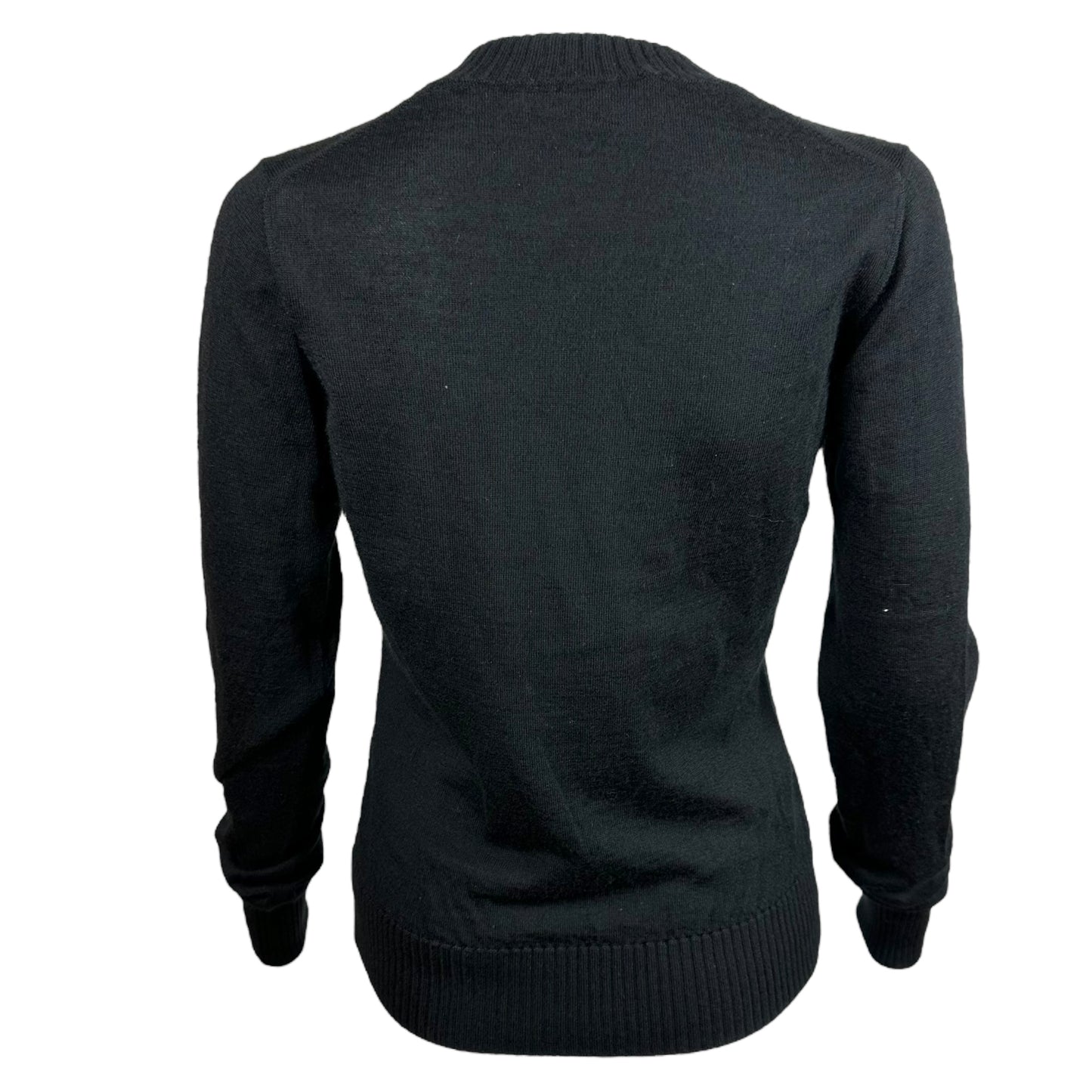 Dolce & Gabbana Black Cashmere V-Neck Sweater