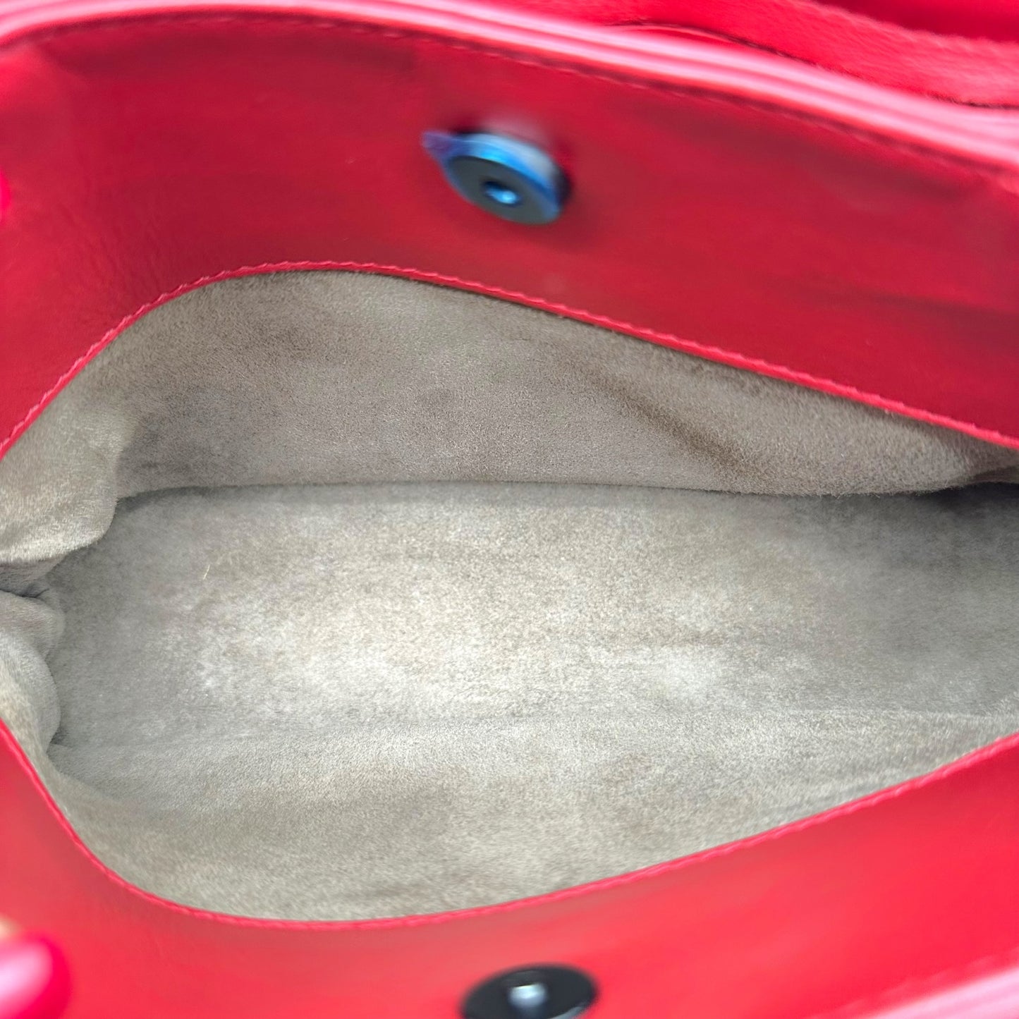 Bottega Veneta Red Intrecciato Leather Baby Roma Bag