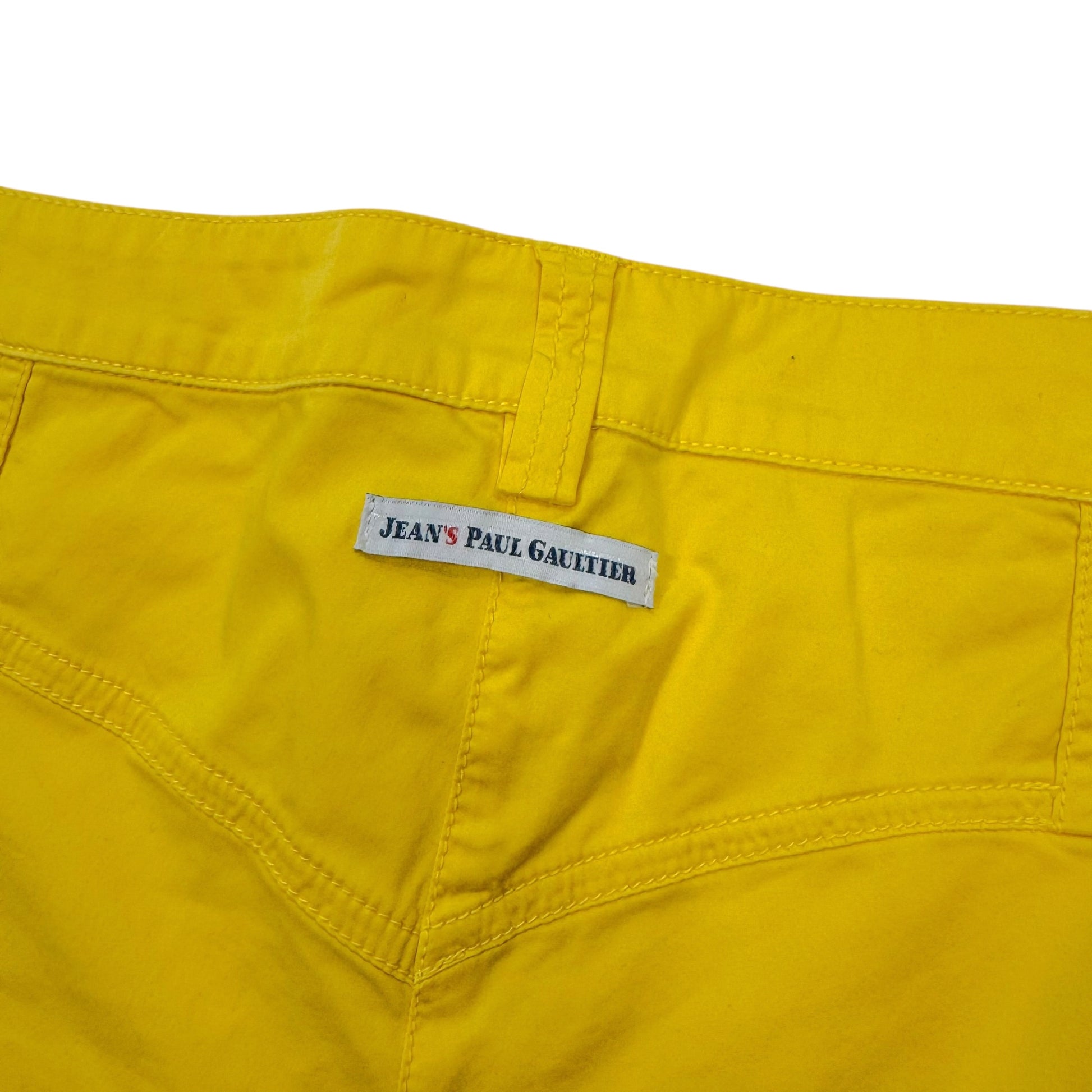 Jean's Paul Gaultier Yellow Lace Up Shorts - Outfit Repeater