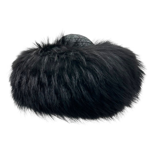 Prada Black Fox Fur Hat