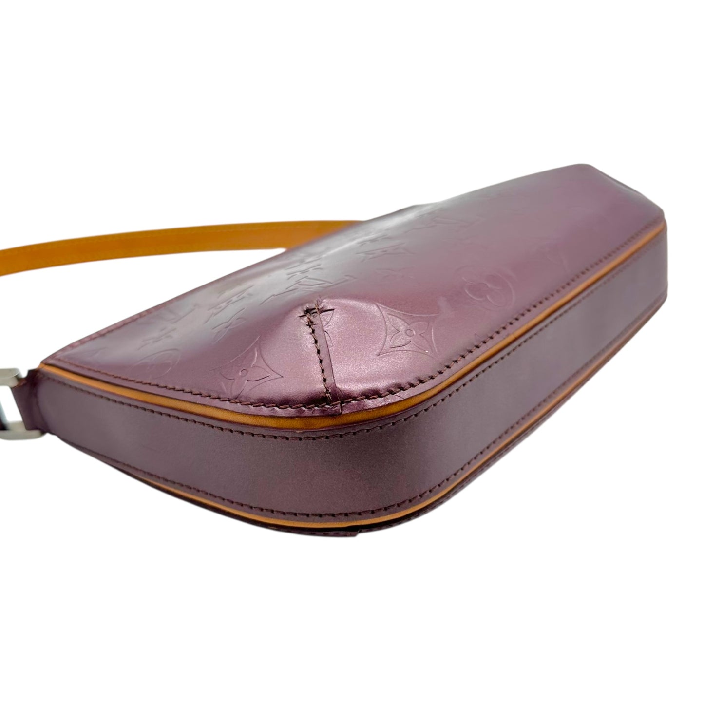 Louis Vuitton Burgundy Logo Embossed Fowler Pochette Bag