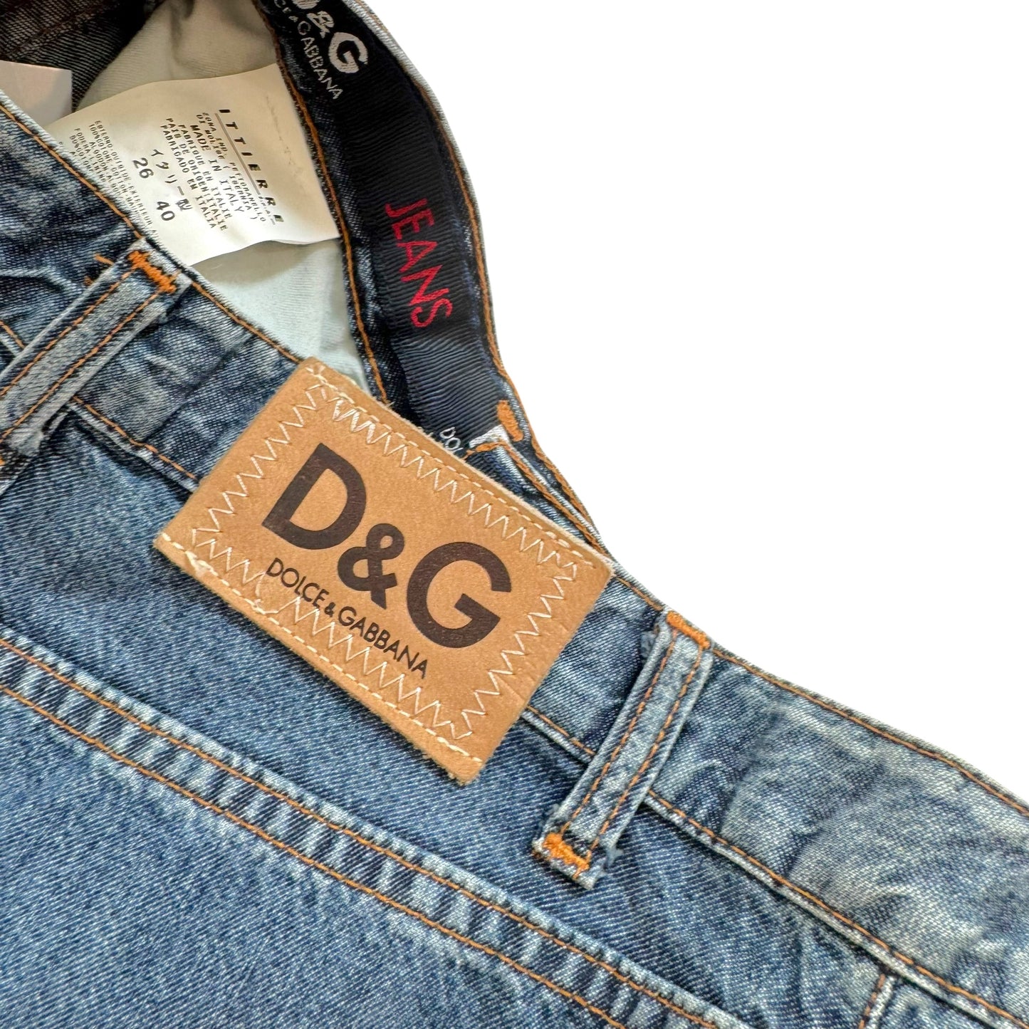 D&G Dolce & Gabbana Blue Denim Ultra Flare Jeans