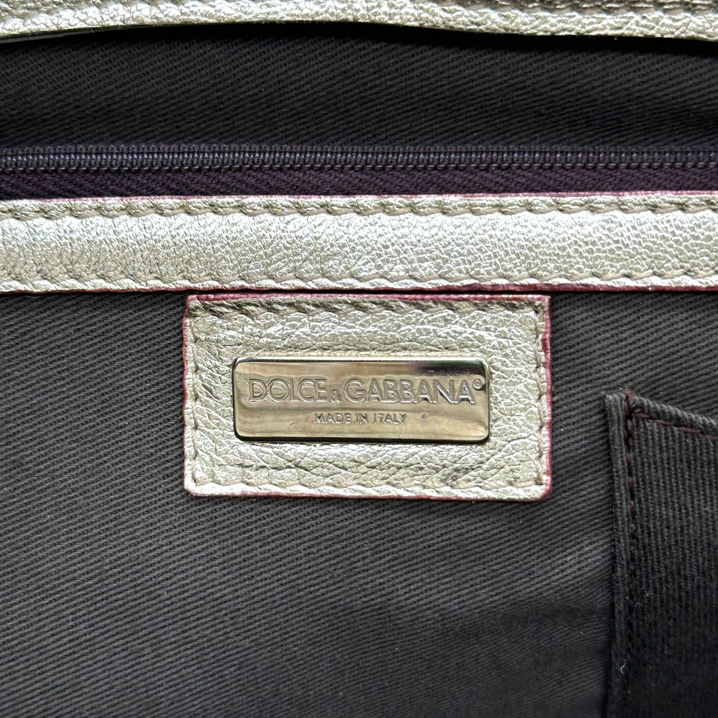 Dolce & Gabbana Zebra Print Ponyhair Shoulder Bag