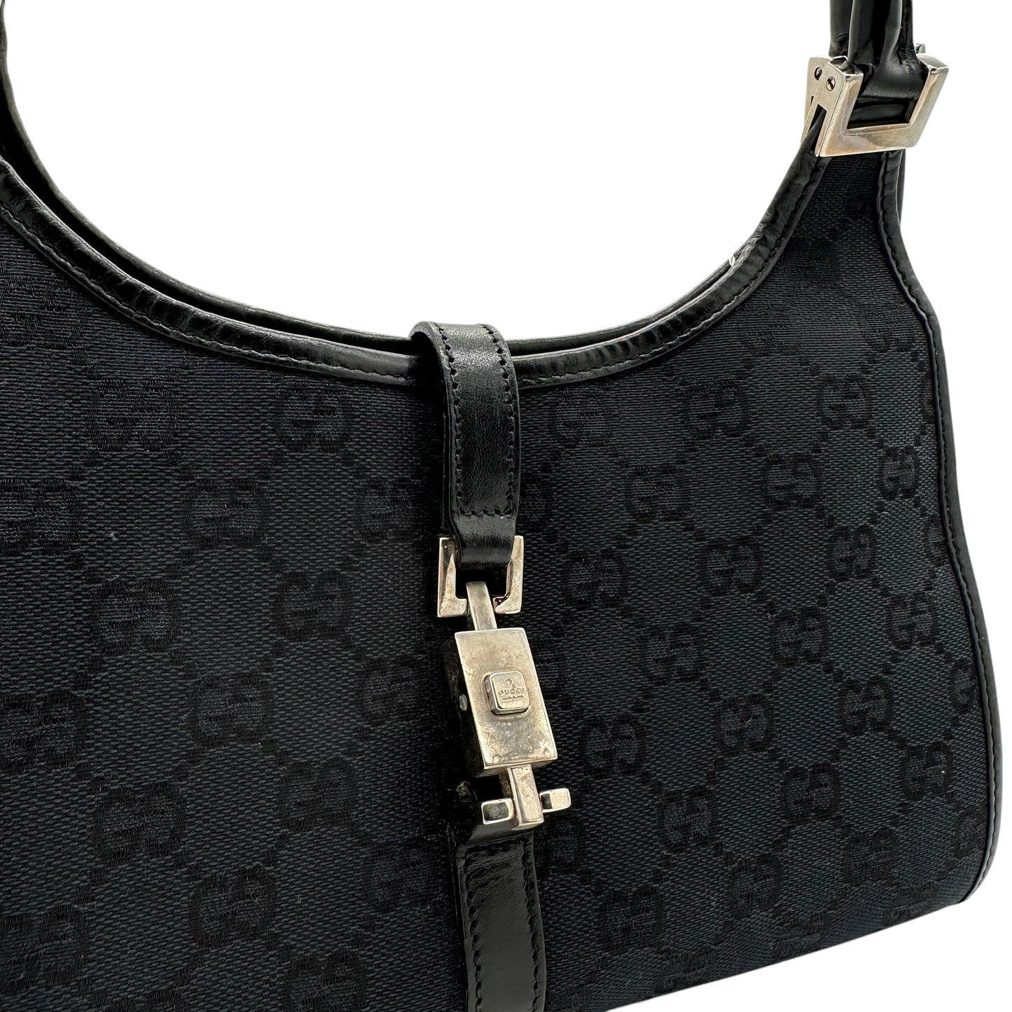 Gucci Black Monogram Mini Jackie Bag