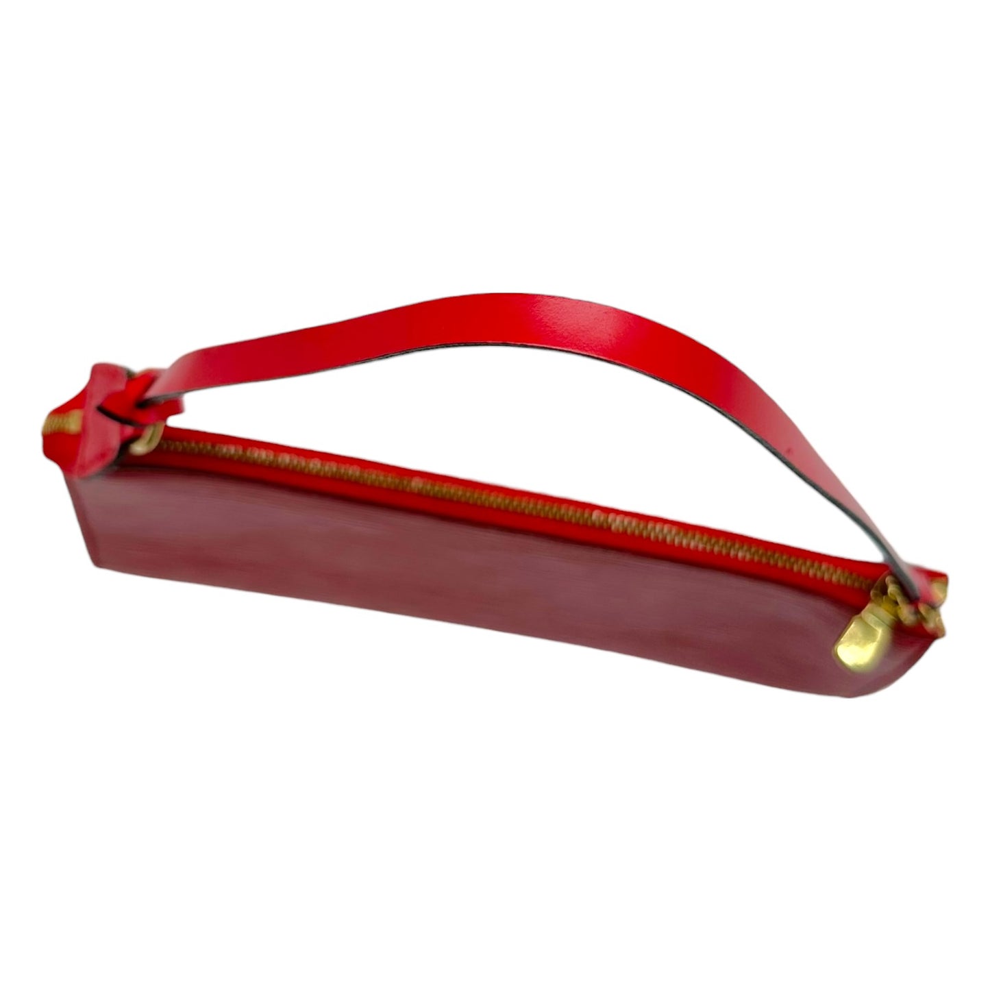 Louis Vuitton Red Epi Leather Pochette Mini Bag