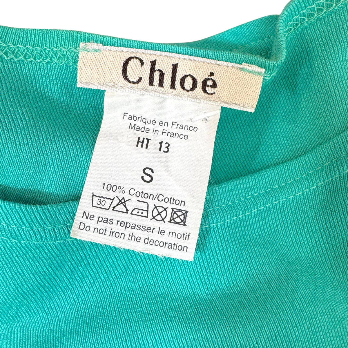 Chloe 3/4 Sleeve T-Shirt Green Banana Graphic Early 2000s