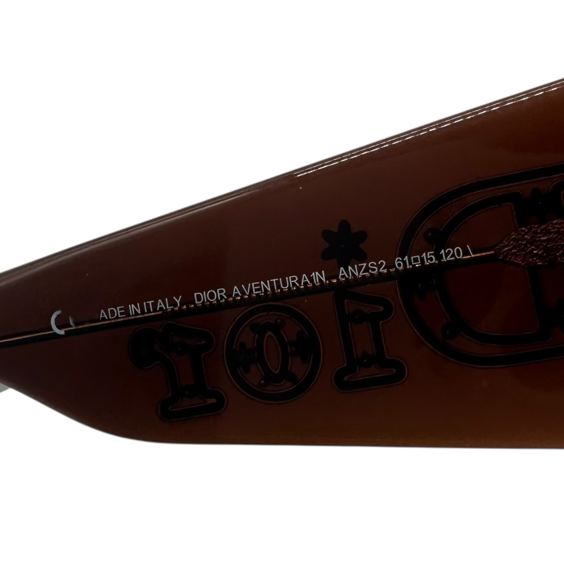 Christian Dior DiorAventura Brown Oversized Flower Logo Sunglasses - Outfit Repeater