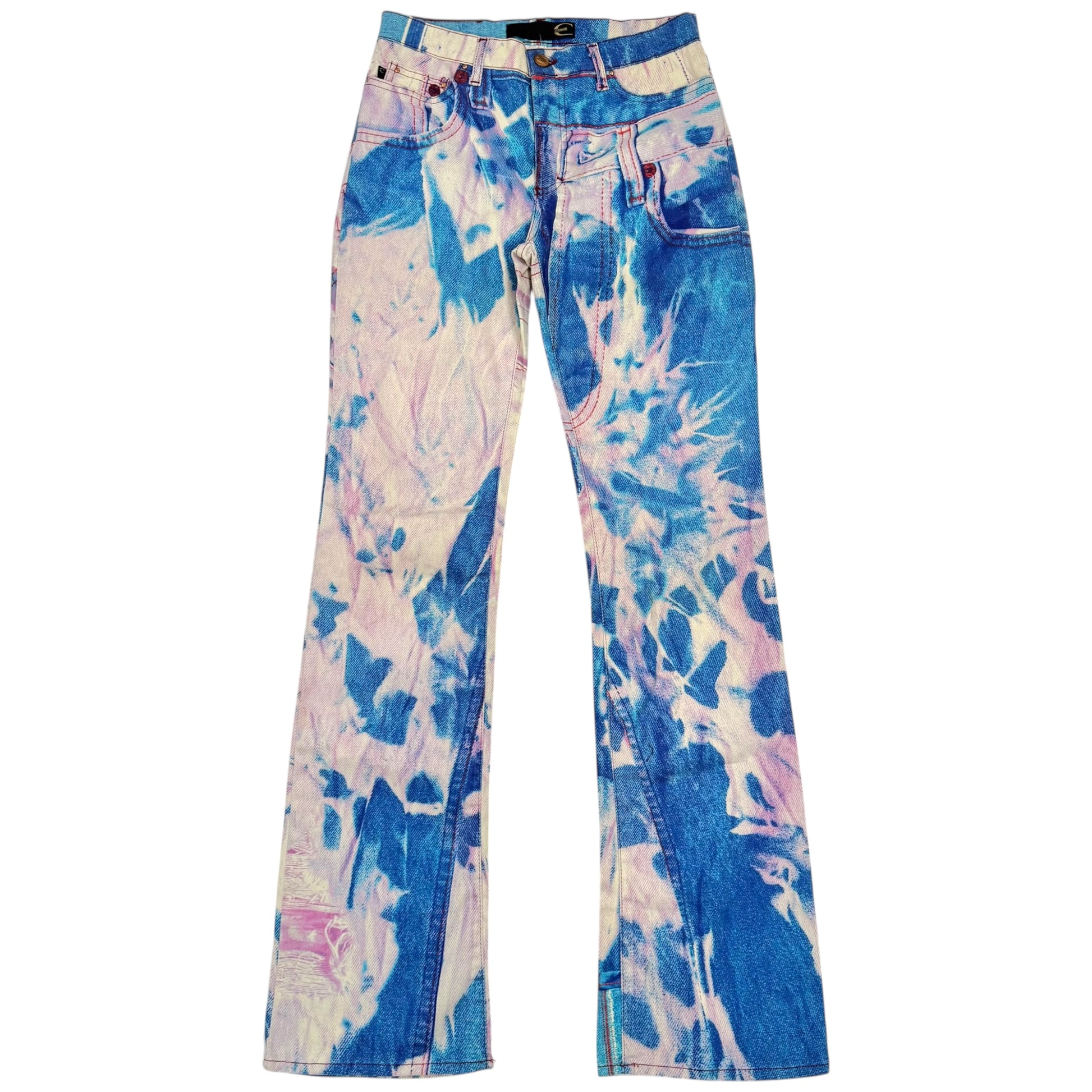 Just Cavalli Roberto Cavalli Blue Tie-Dye Print Jeans - Outfit Repeater