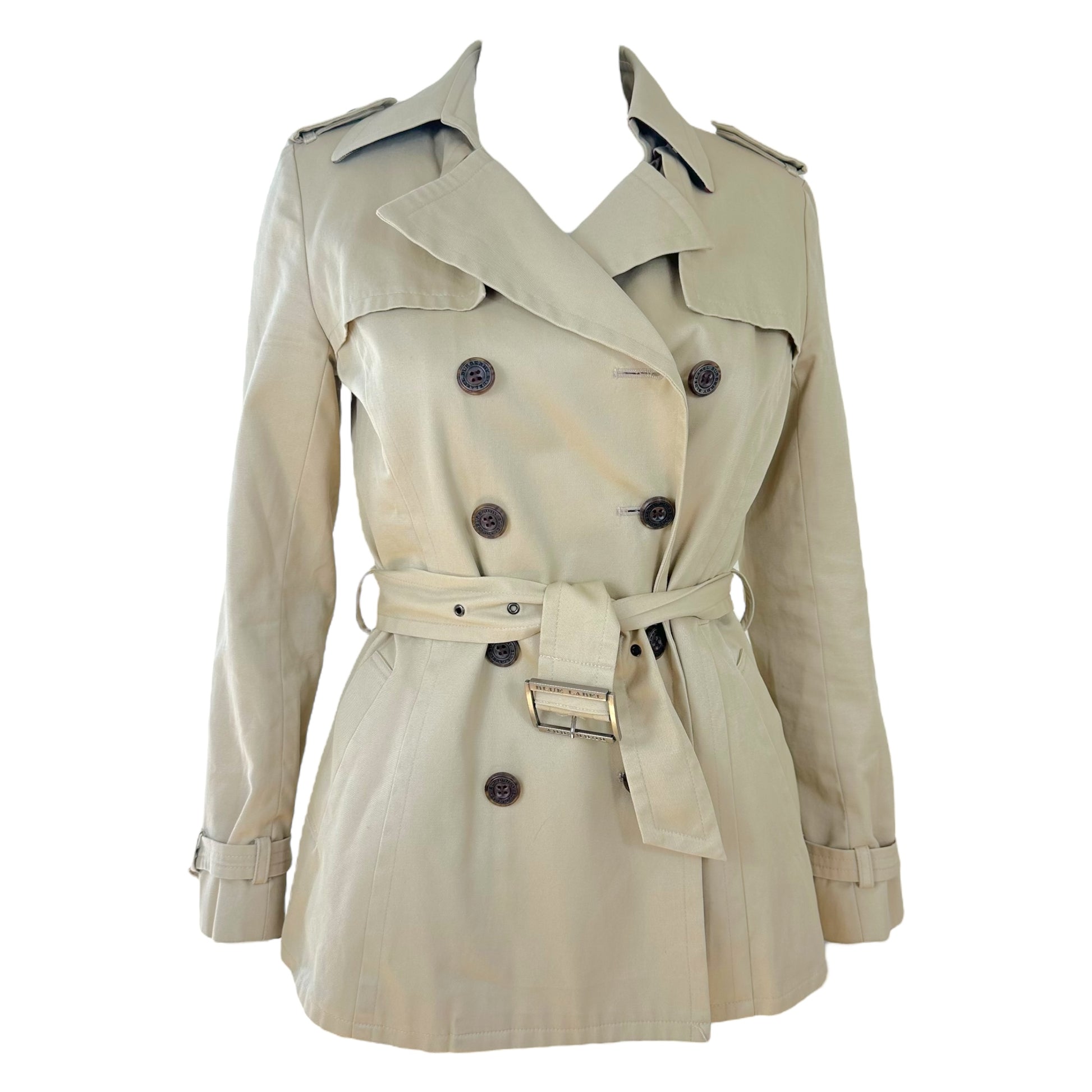 Burberry 2-in-1 Short Trench Coat Beige Double-Breasted