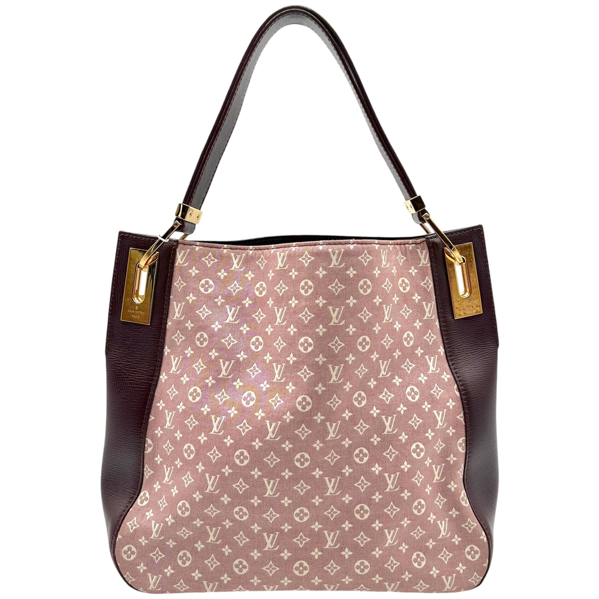 Louis Vuitton Burgundy Hobo Bag Lin Monogram Idylle