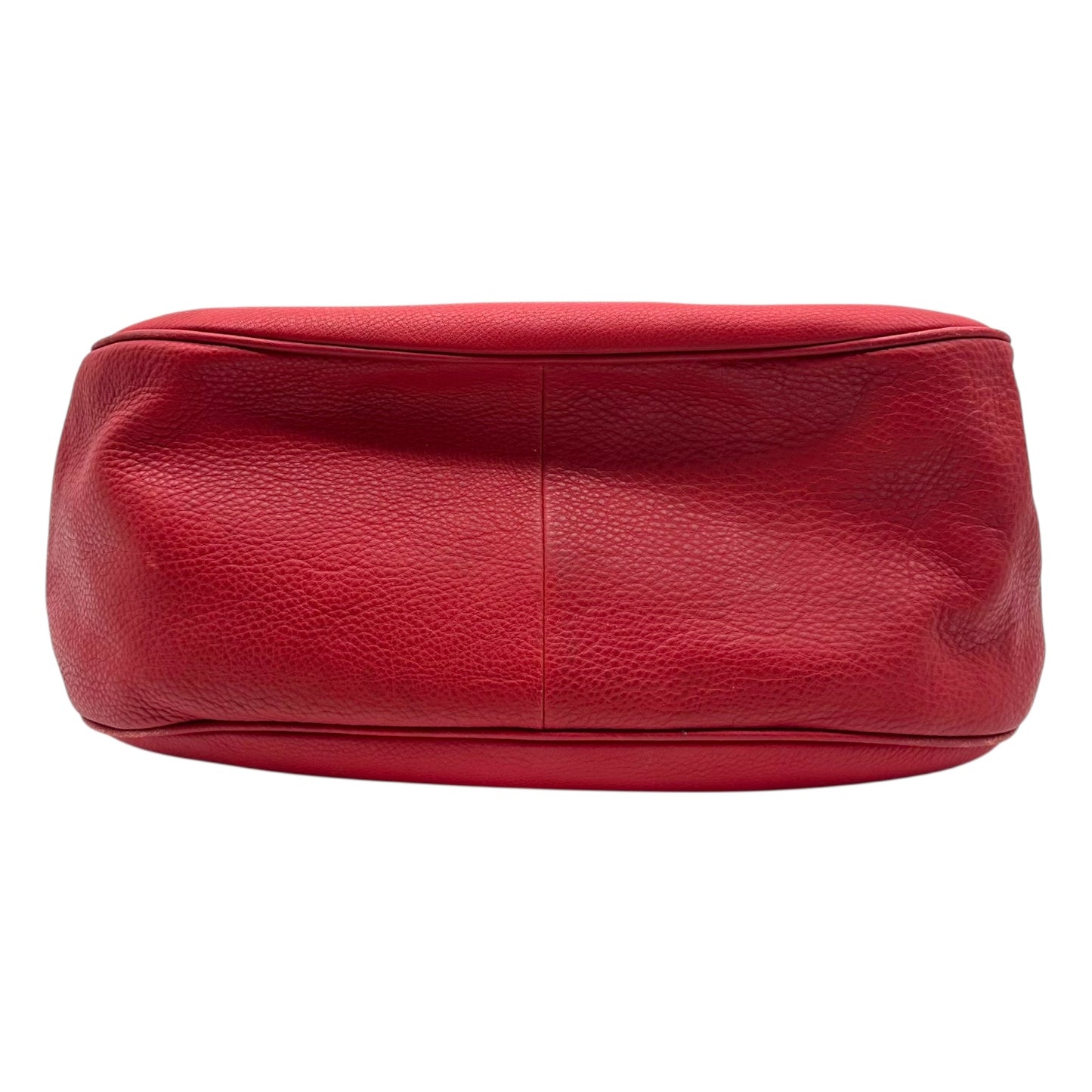 Prada Red Leather Crescent Hobo Shoulder Bag