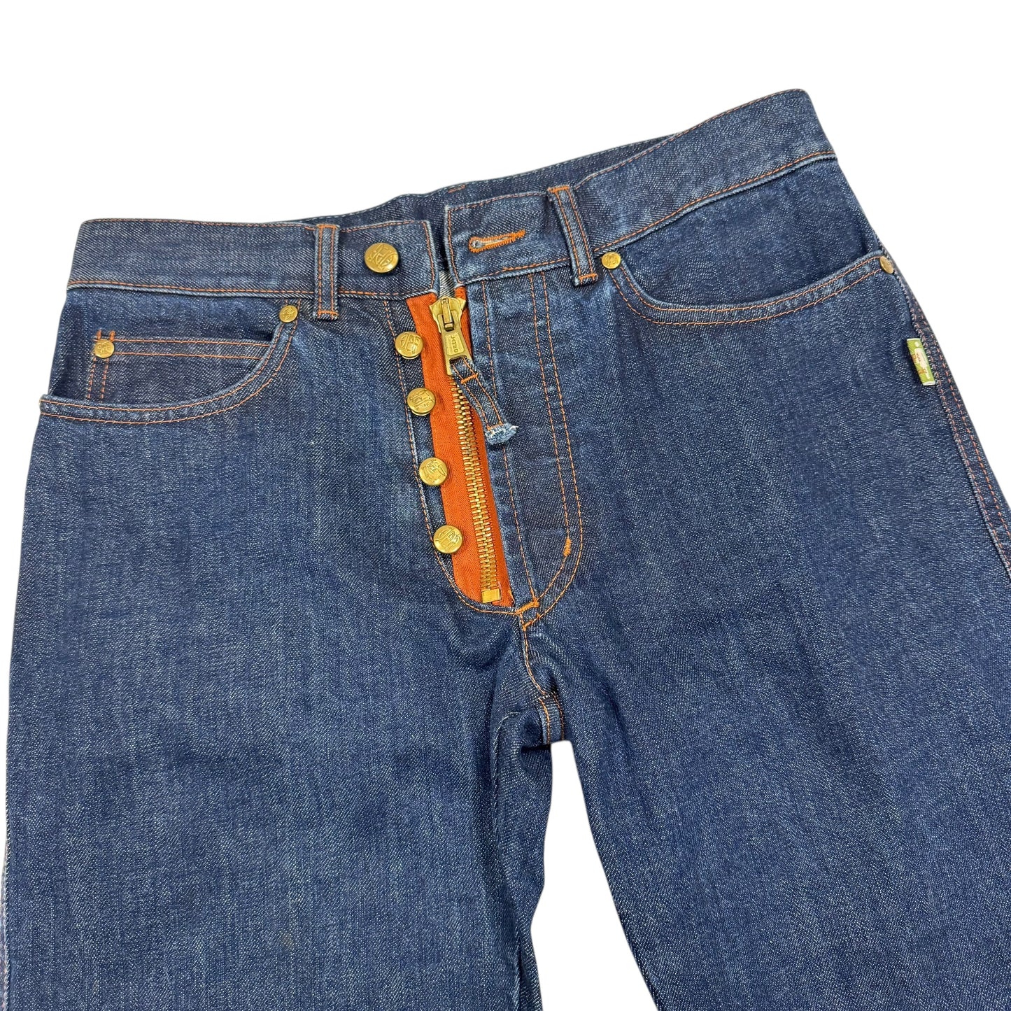 Jean Paul Gaultier Jean's Exposed Zipper Straight Leg Jeans - Outfit Repeater