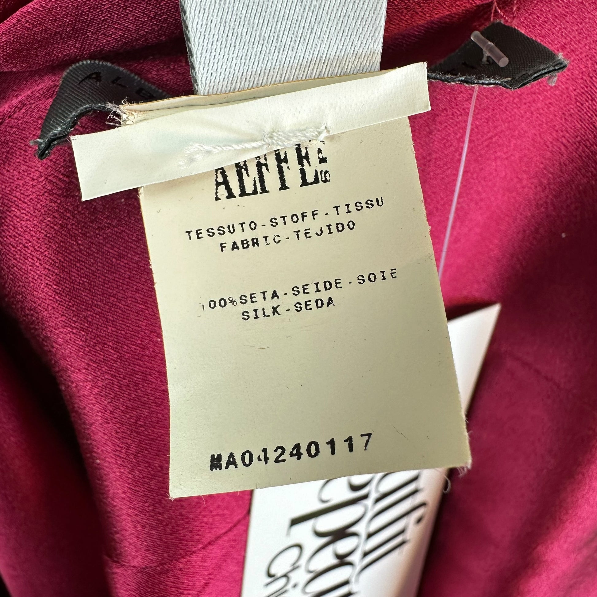 Alberta Ferretti Fuchsia Pink Draped Silk Maxi Gown
