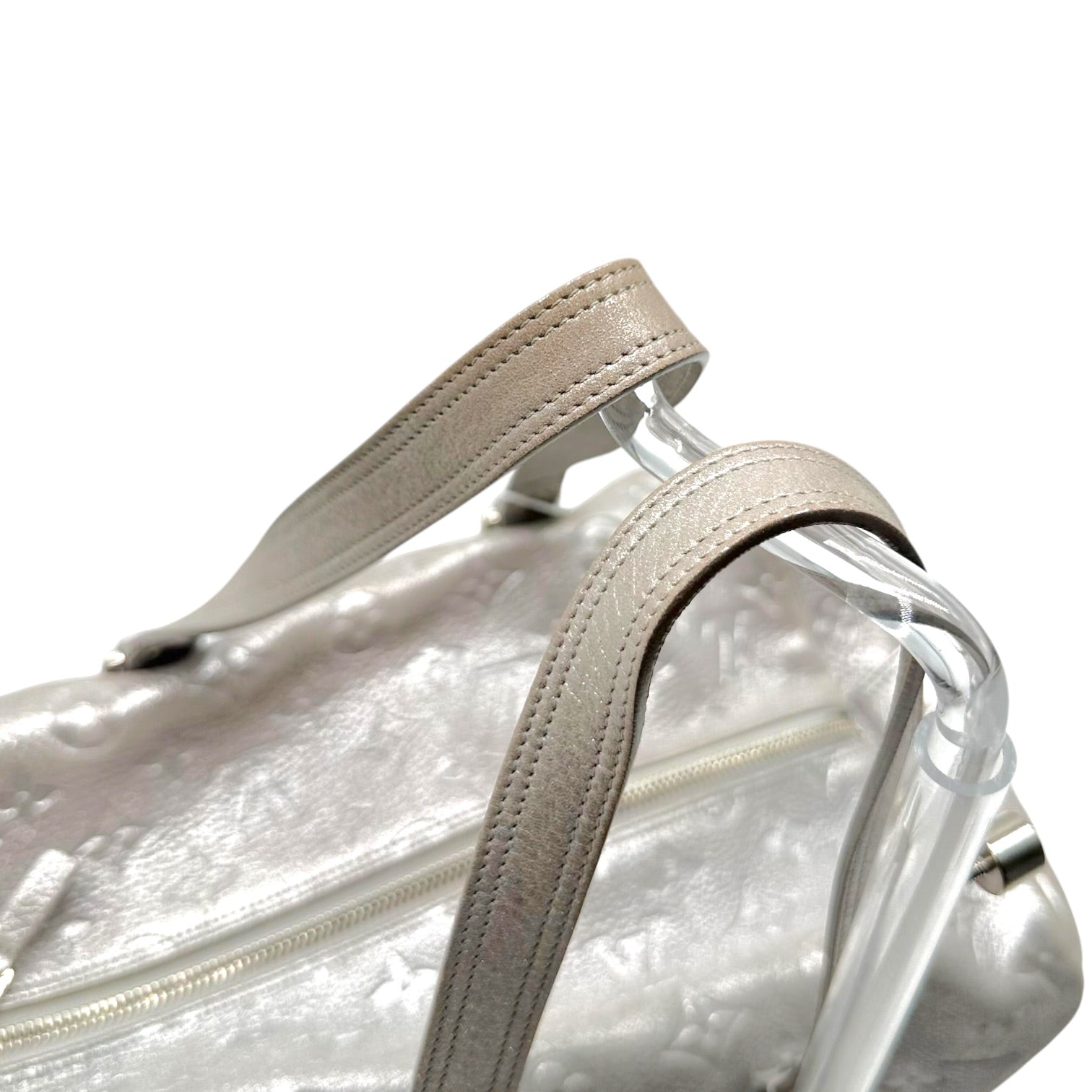Louis Vuitton Silver Monogram Boston Shoulder Bag