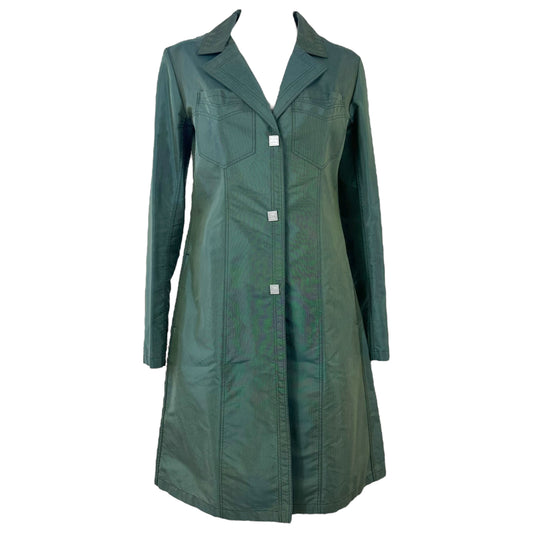 Chanel Autumn 2002 Forest Green Nylon Trench Coat