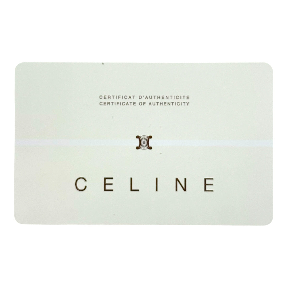 Celine Brown Triomphe Monogram Croc Leather Shoulder Bag
