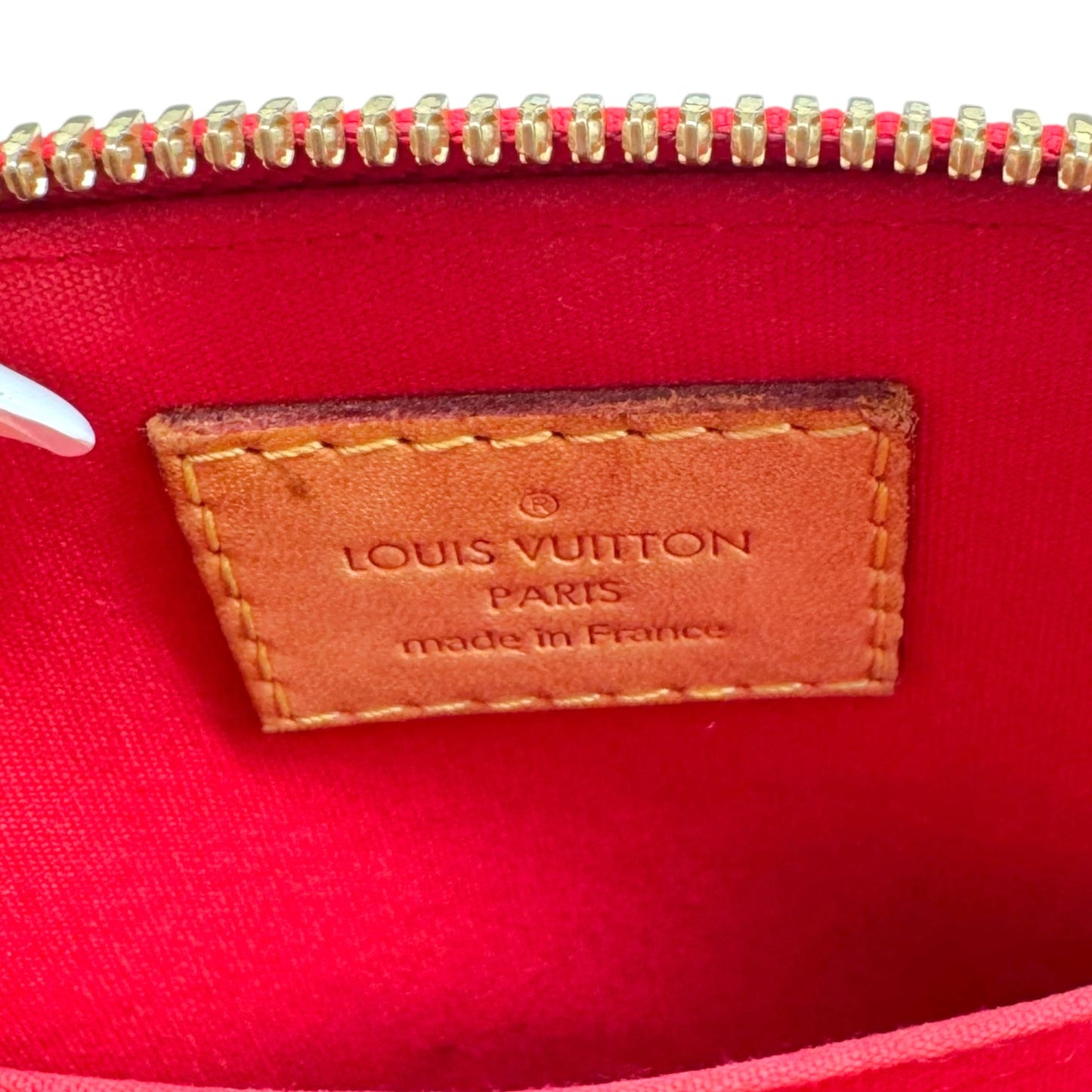 Louis Vuitton Red Patent Vernis Monogram Alma BB 2-Way Bag