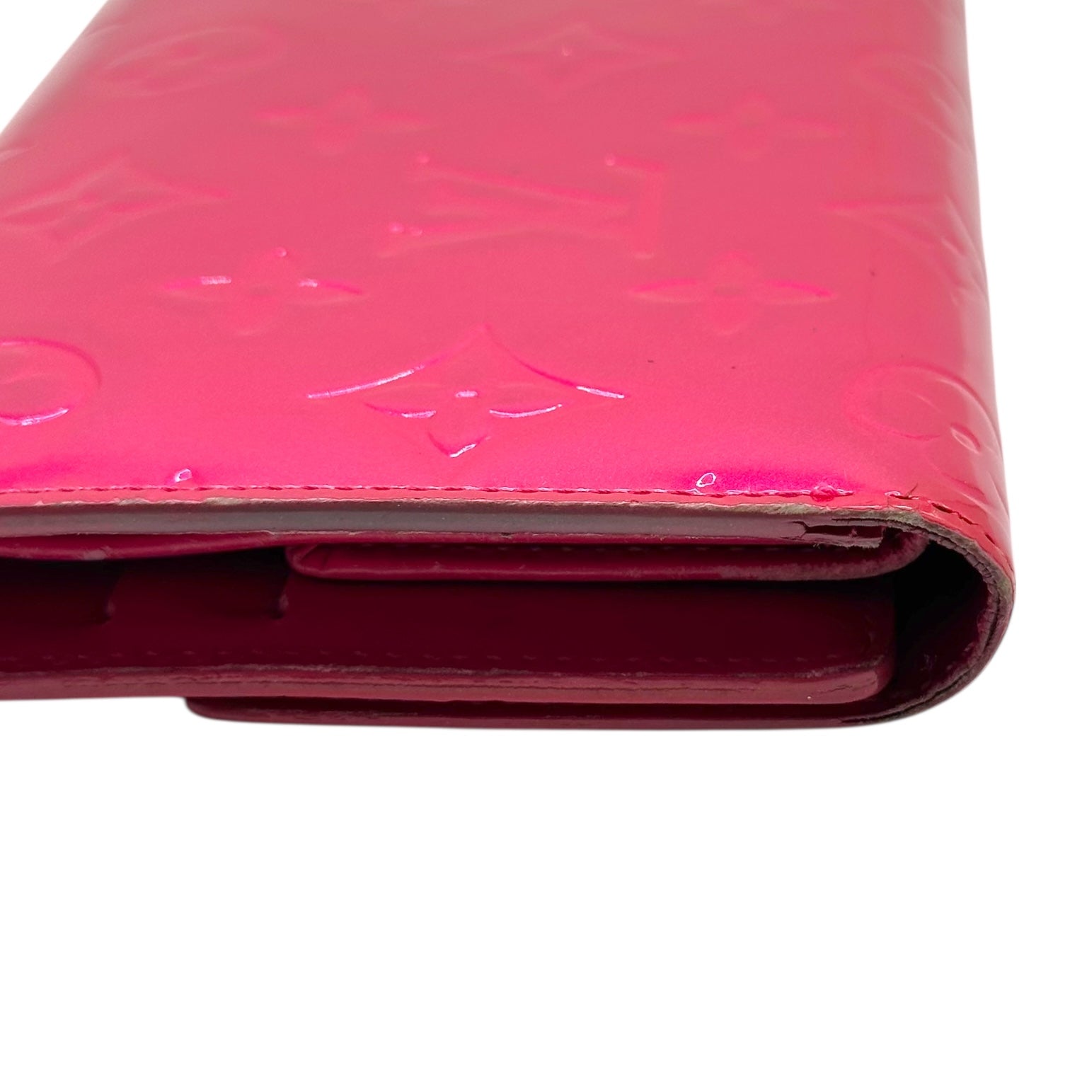 Louis Vuitton Hot Pink Vernis Monogram Long Wallet - Outfit Repeater