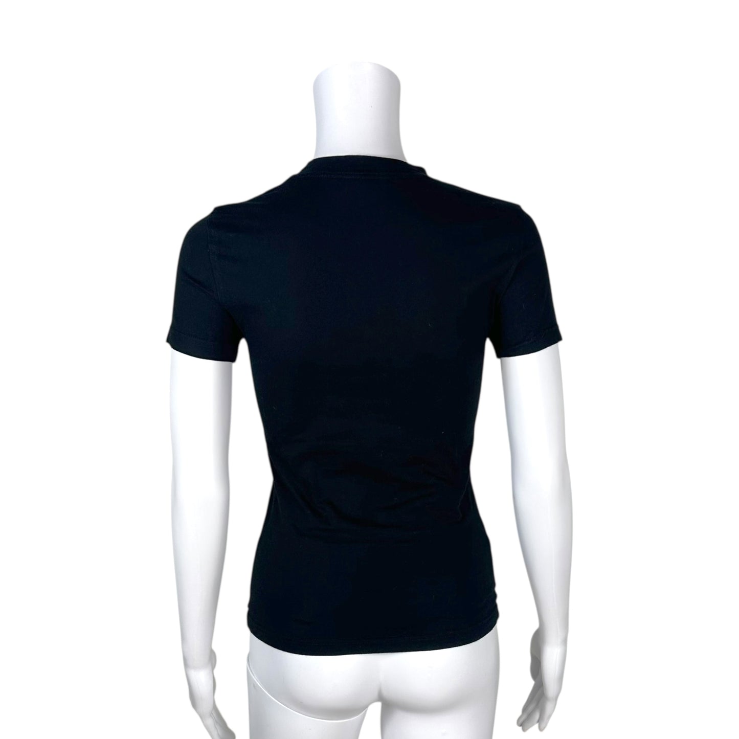 Christian Dior S/S 2002 Black Denim Logo T-Shirt