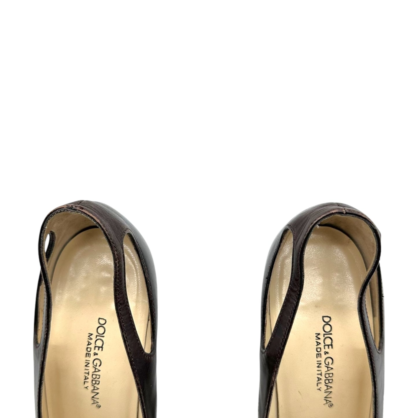 Dolce & Gabbana Ivory Python Pointed Toe Heels