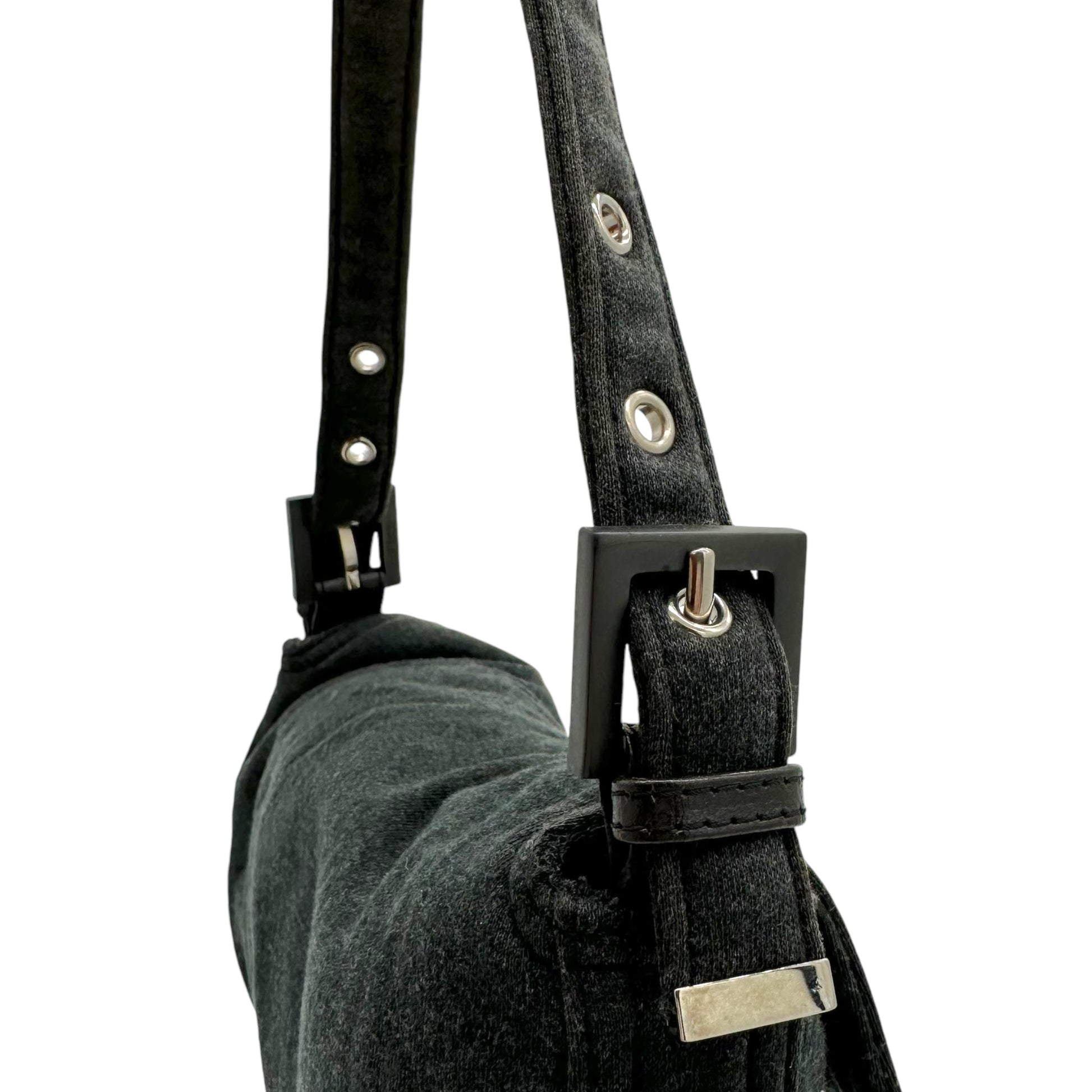 Fendi Gray Jersey Baguette Bag - Outfit Repeater