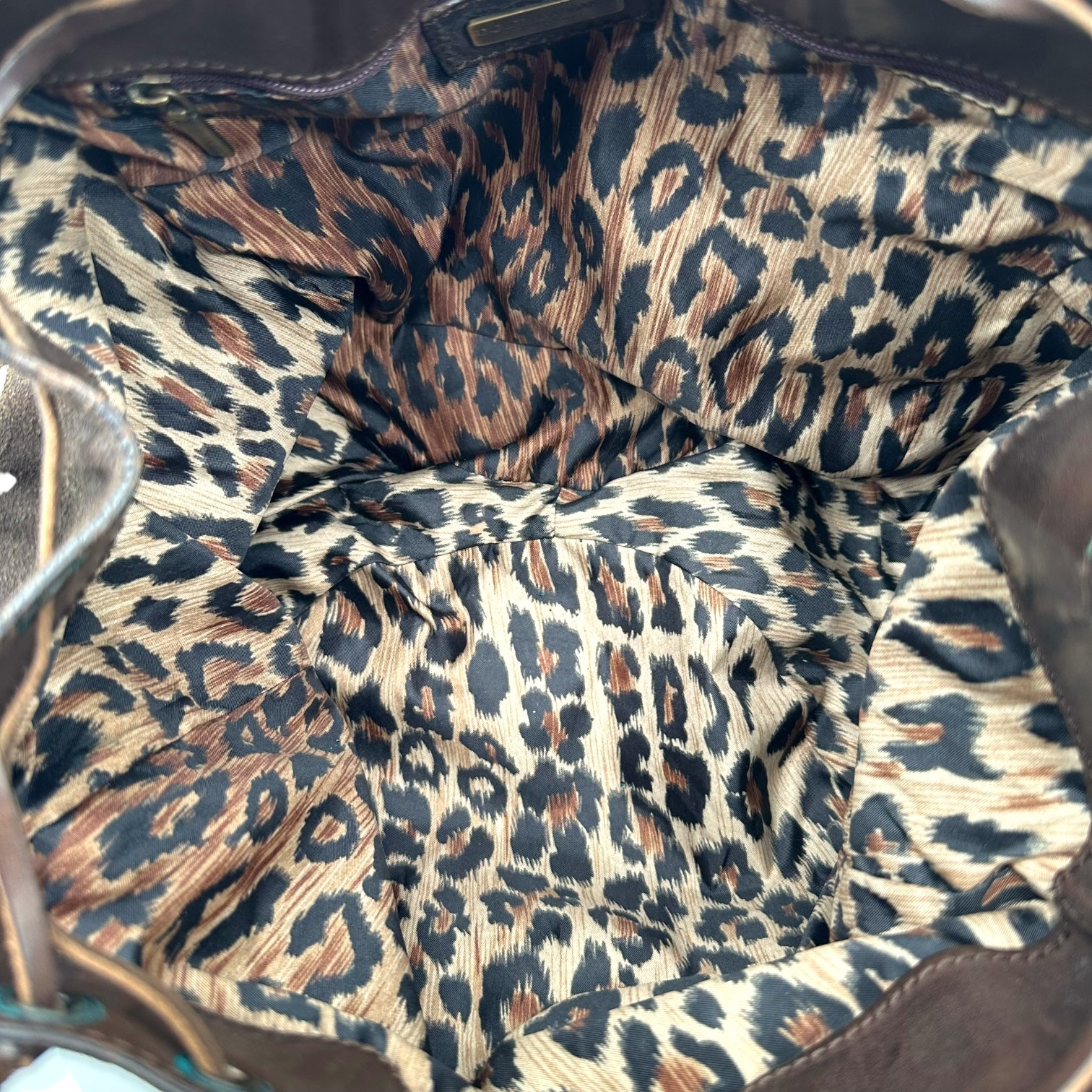 Dolce & Gabbana Brown Suede Whipstitch Bucket Bag - Outfit Repeater