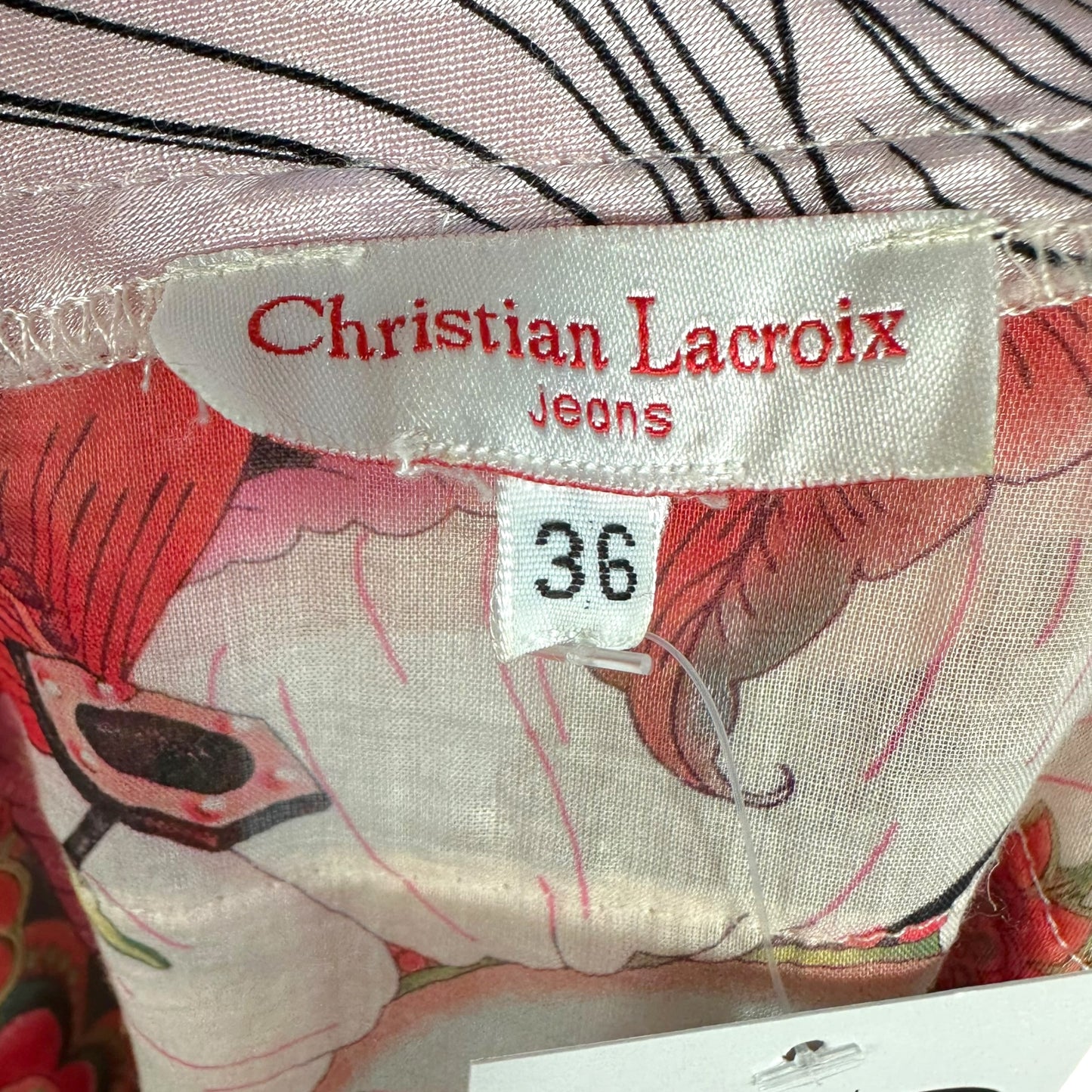 Christian Lacroix Jeans Multicolor Tiered Printed Blouse