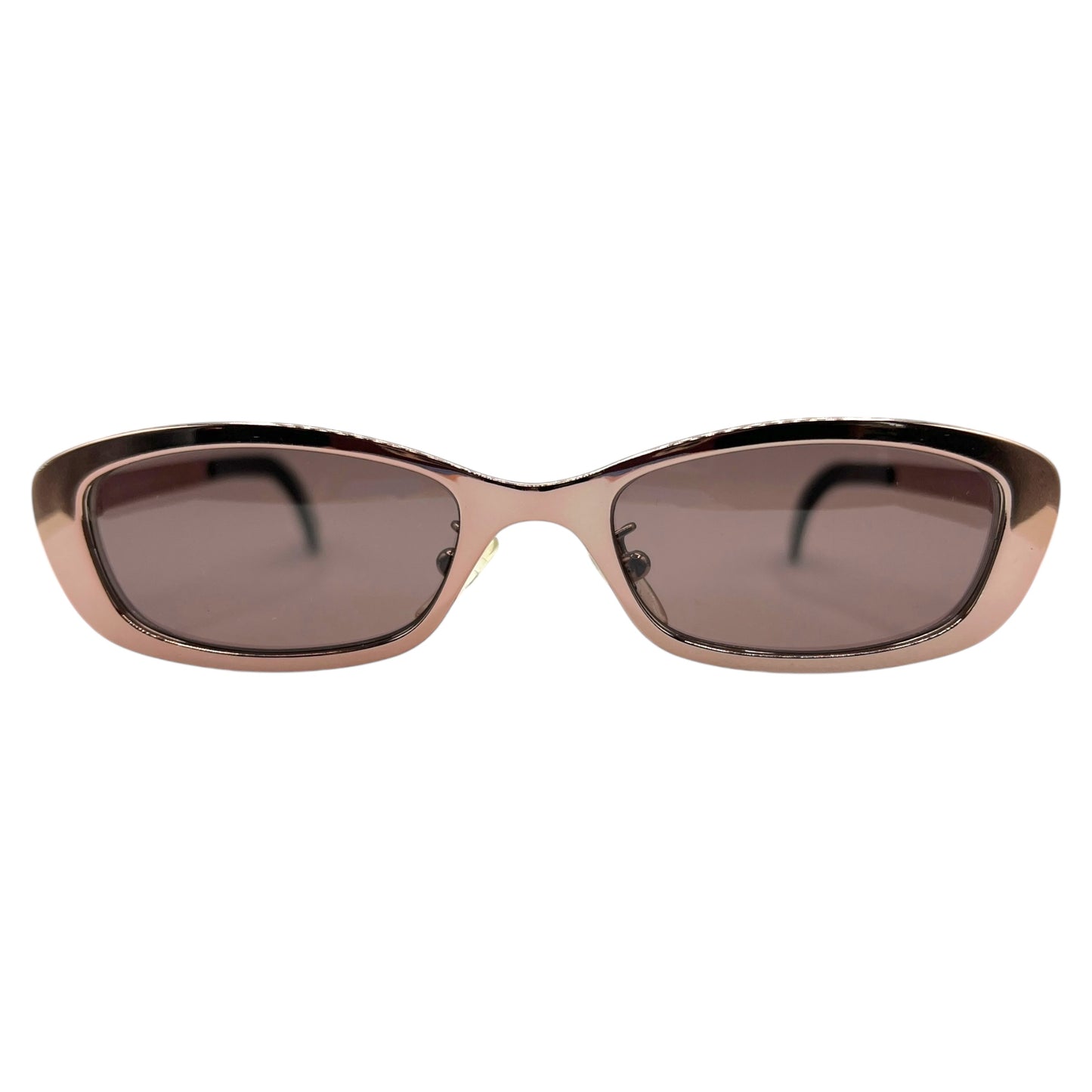 D&G Dolce & Gabbana Pink Metallic Small Rectangle Sunglasses DG 2024