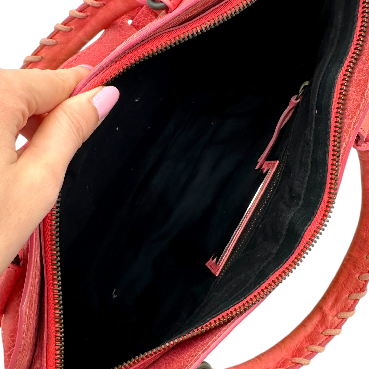Balenciaga Pink Leather First City Bag - Outfit Repeater