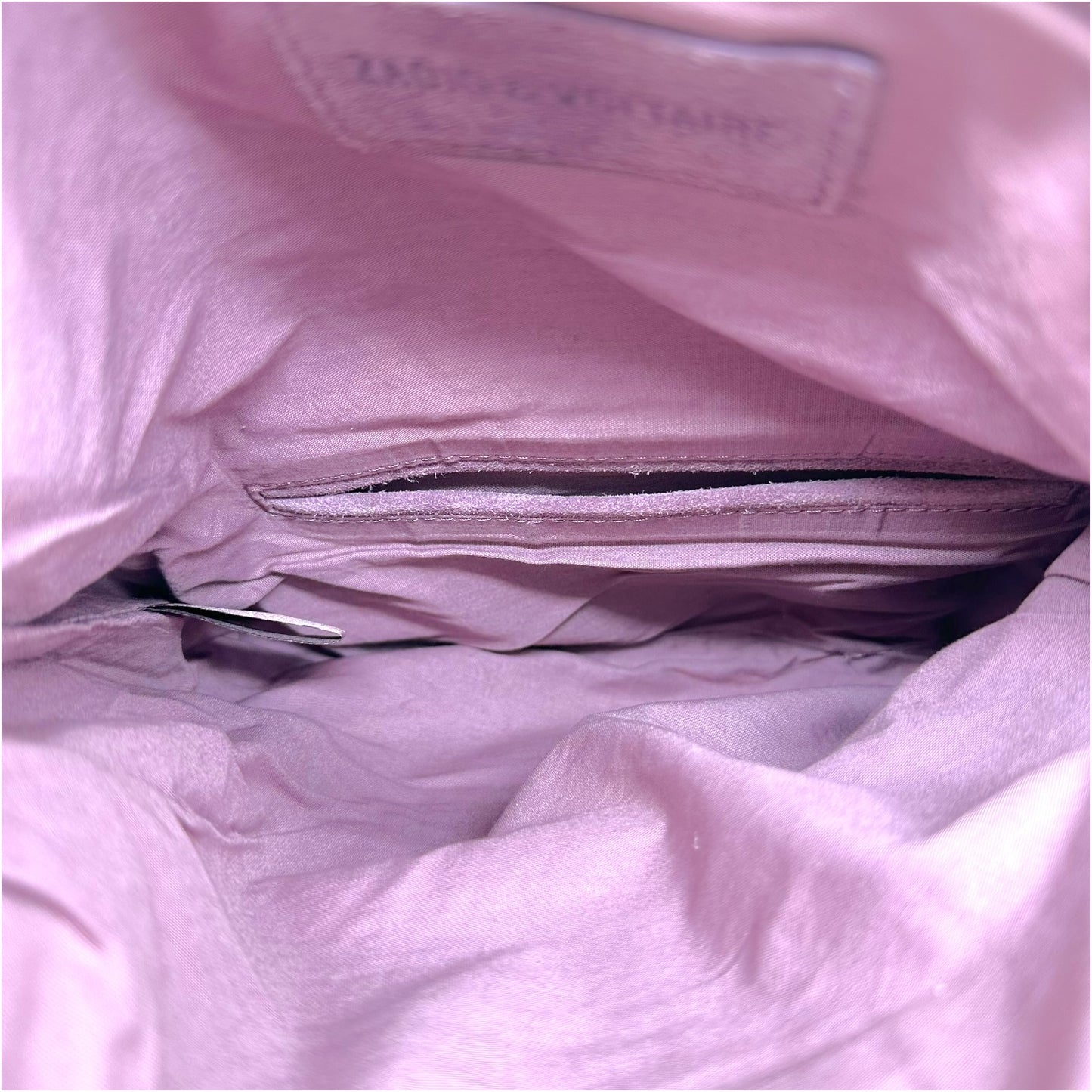 Zadig & Voltaire Purple Suede 2-Way Clutch Bag