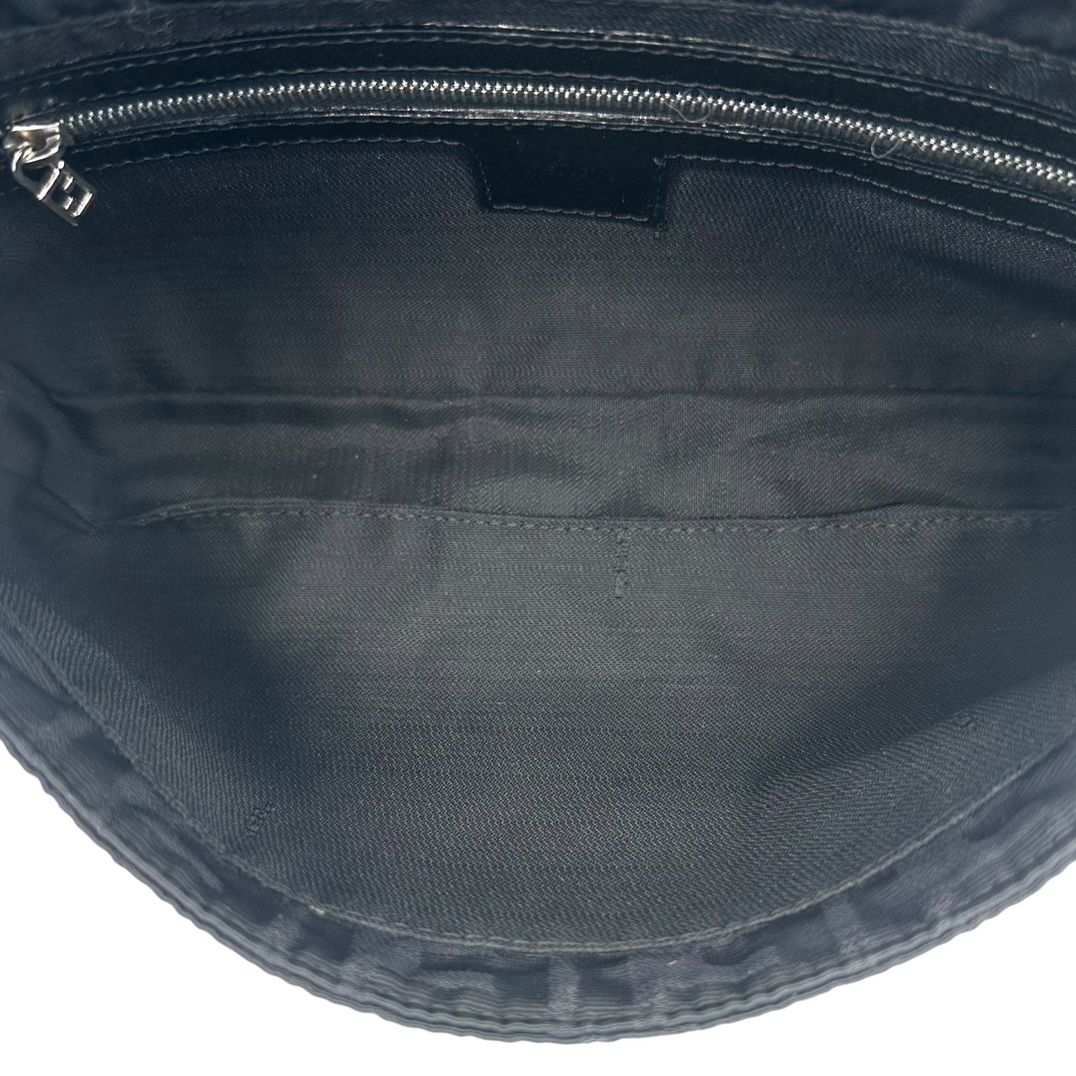 Fendi Black Nylon Zucca Monogram Baguette Bag - Outfit Repeater