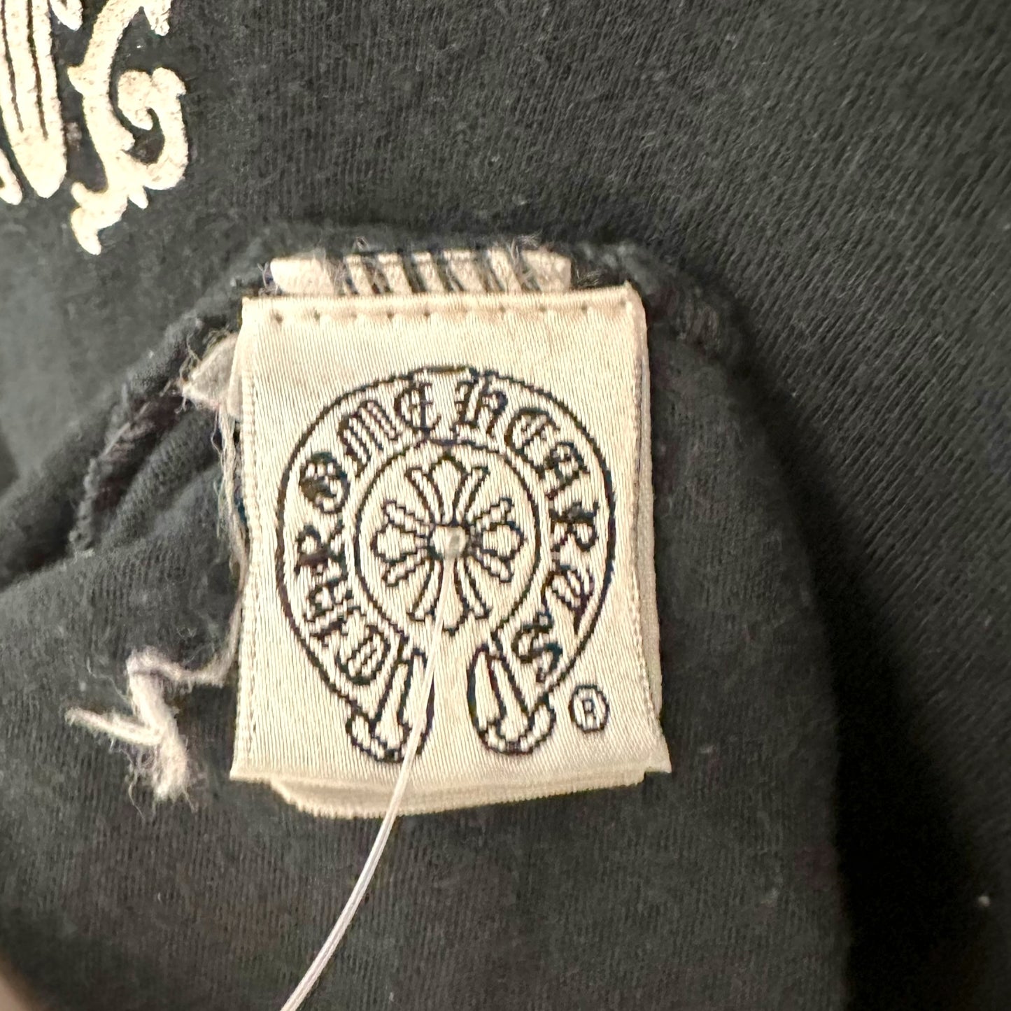 Chrome Hearts Vintage 3/4 Sleeve Logo & Dagger Graphic T-Shirt