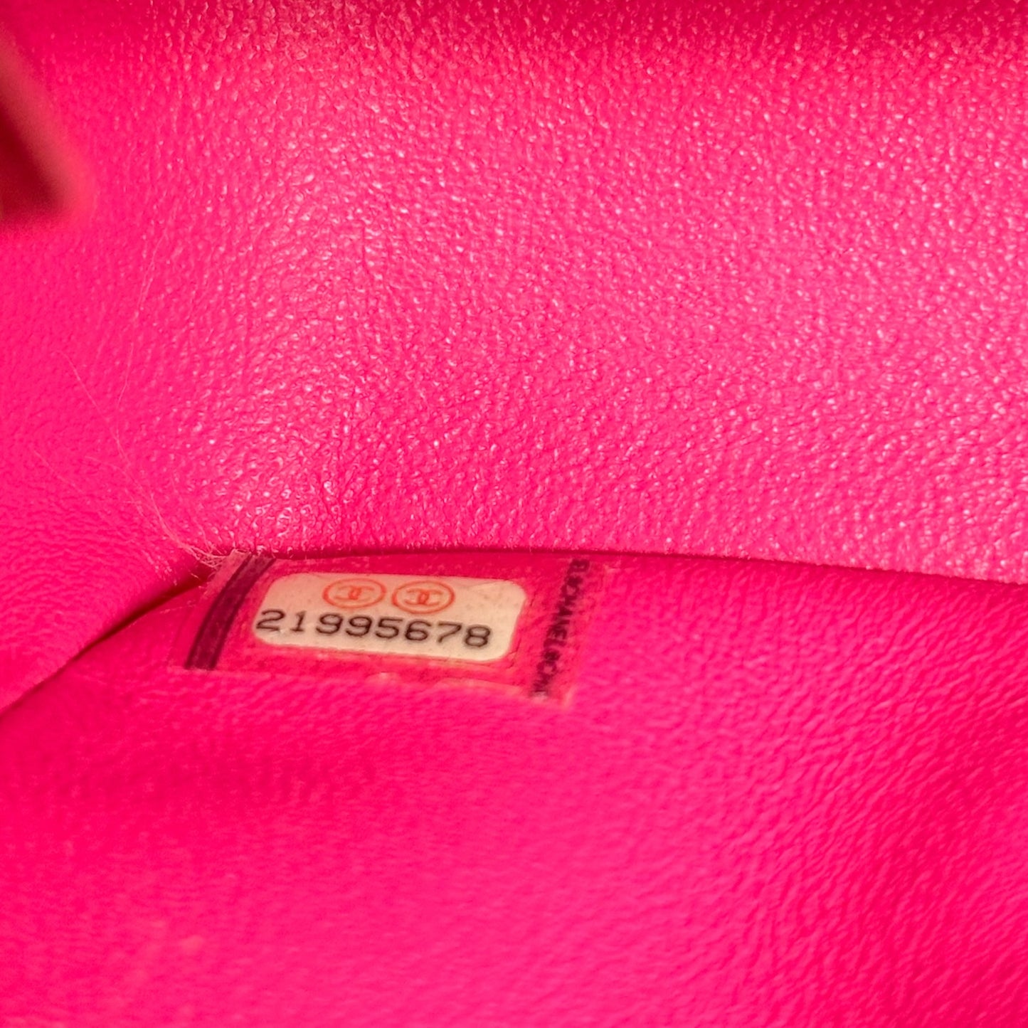 Chanel Hot Pink Matelasse Small Square Flap Bag