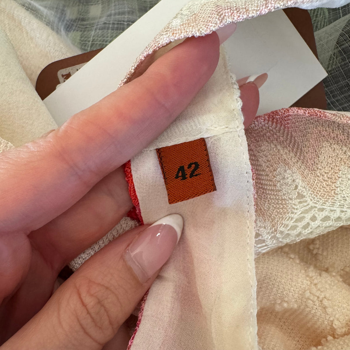 Missoni White Pink Chevron Knit Mini Dress