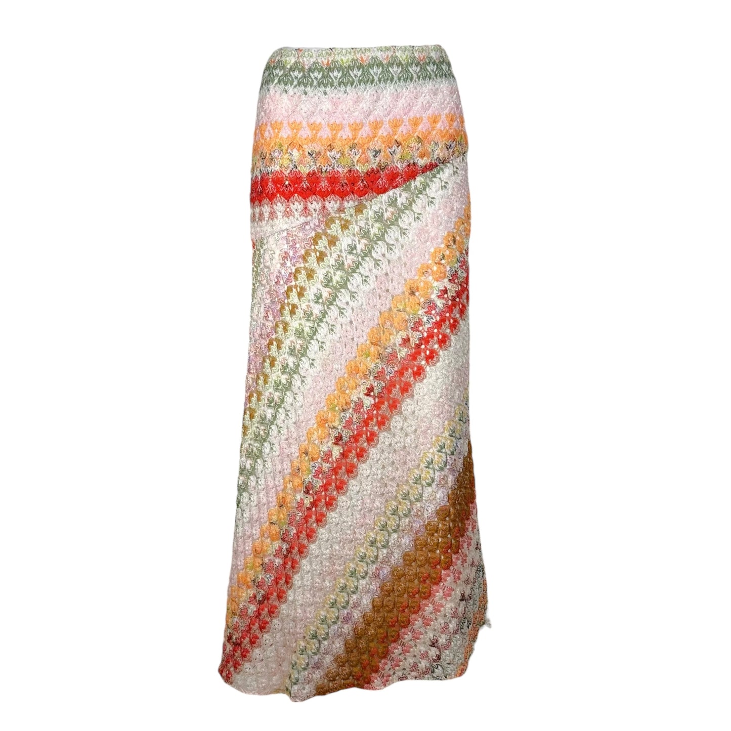 Missoni 2021 Multicolor Striped Knit Midi Skirt