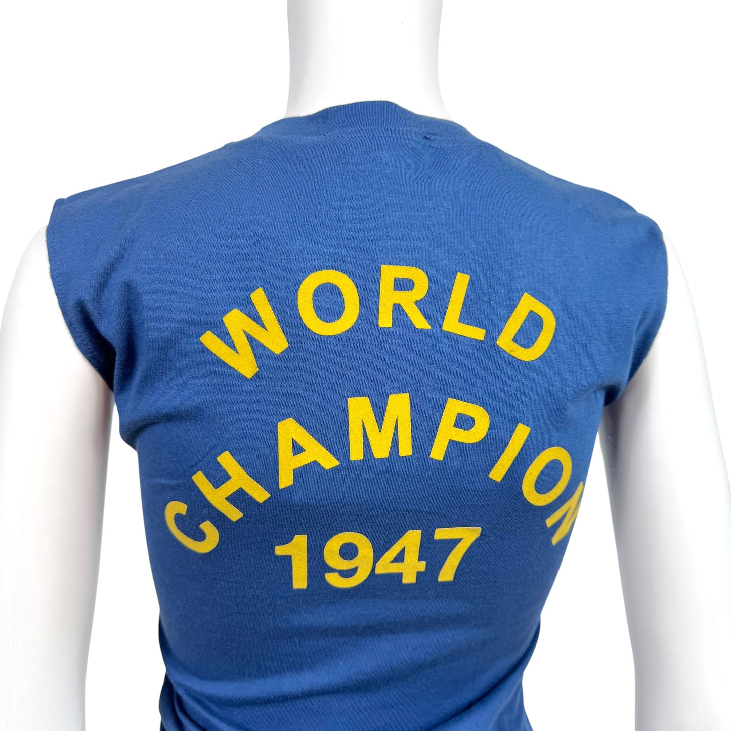 Christian Dior F/W 2002 Blue & Yellow J'Adore Dior Tank NEW