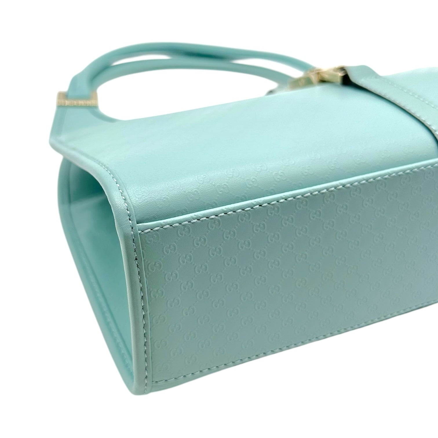 Gucci Mini Jackie Bag Light Blue Monogram Leather