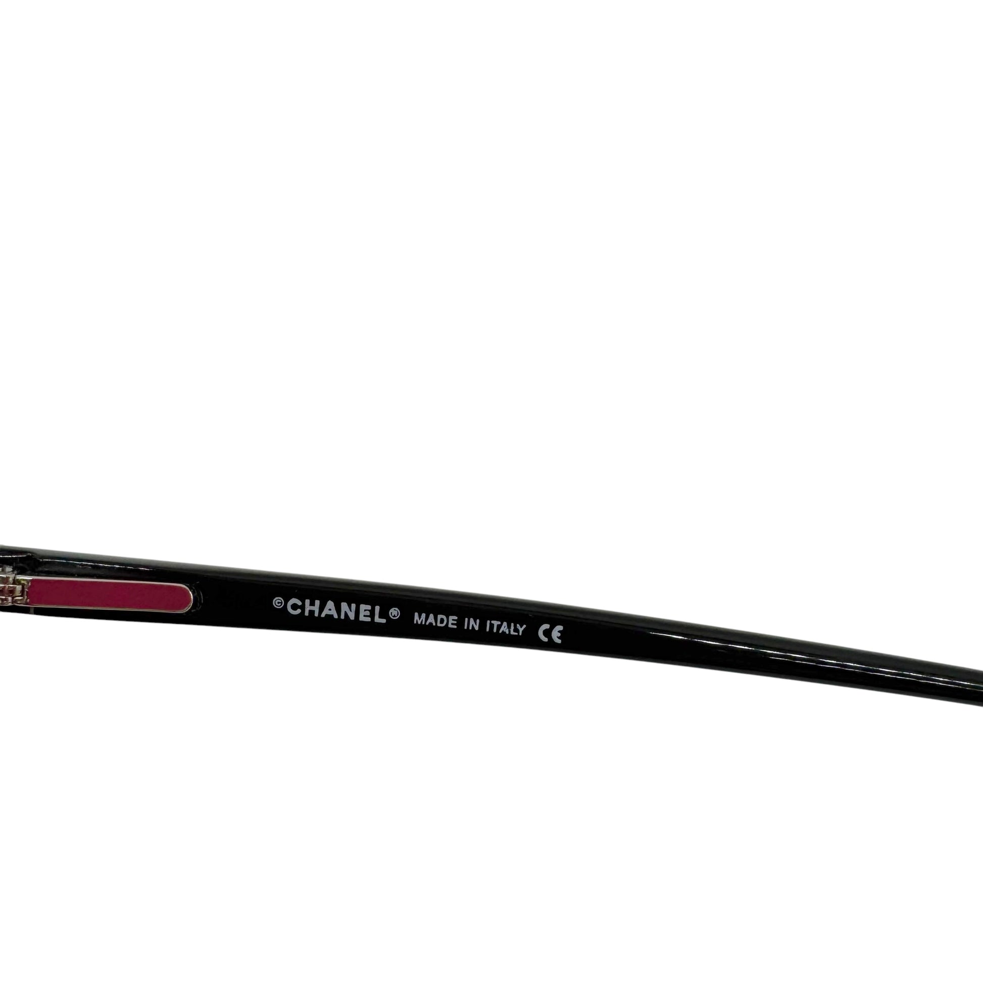 Chanel Rimless Oval Sunglasses Gray Gradient Lenses