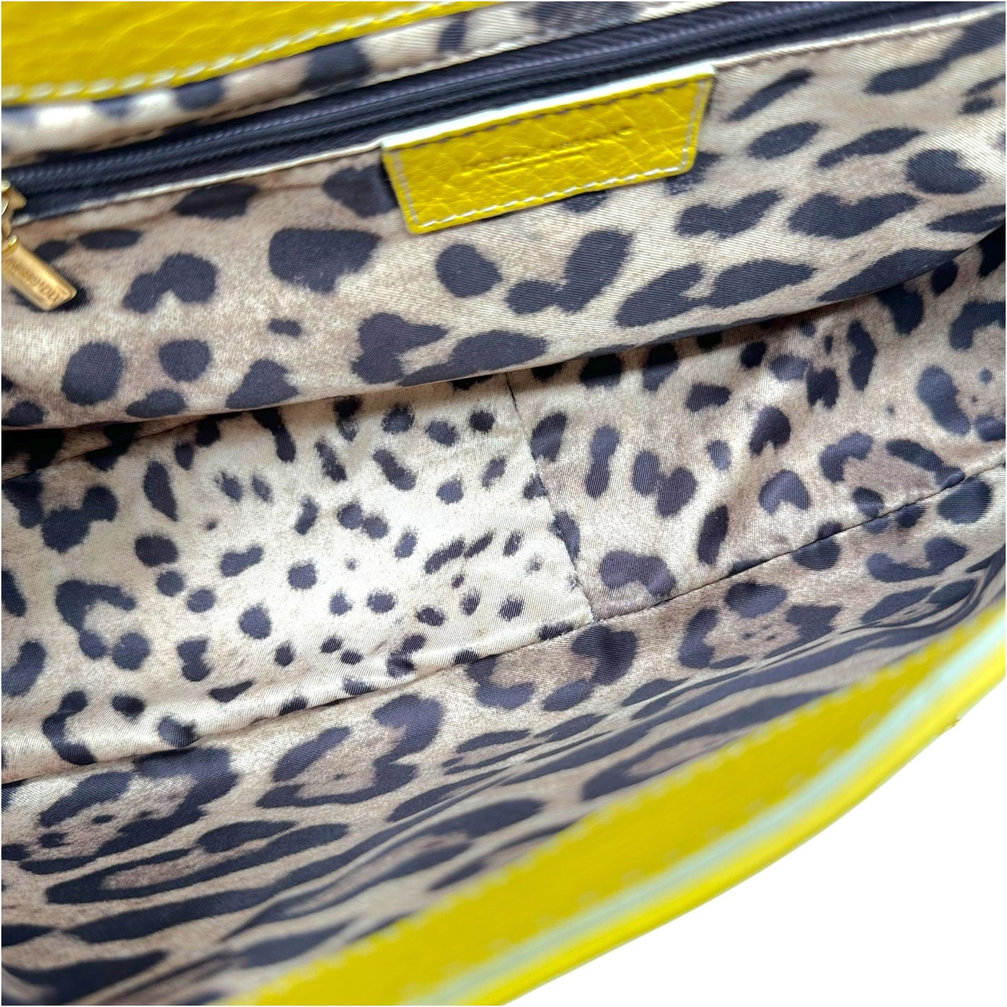 Dolce & Gabbana Yellow Gold Leather Shoulder Bag