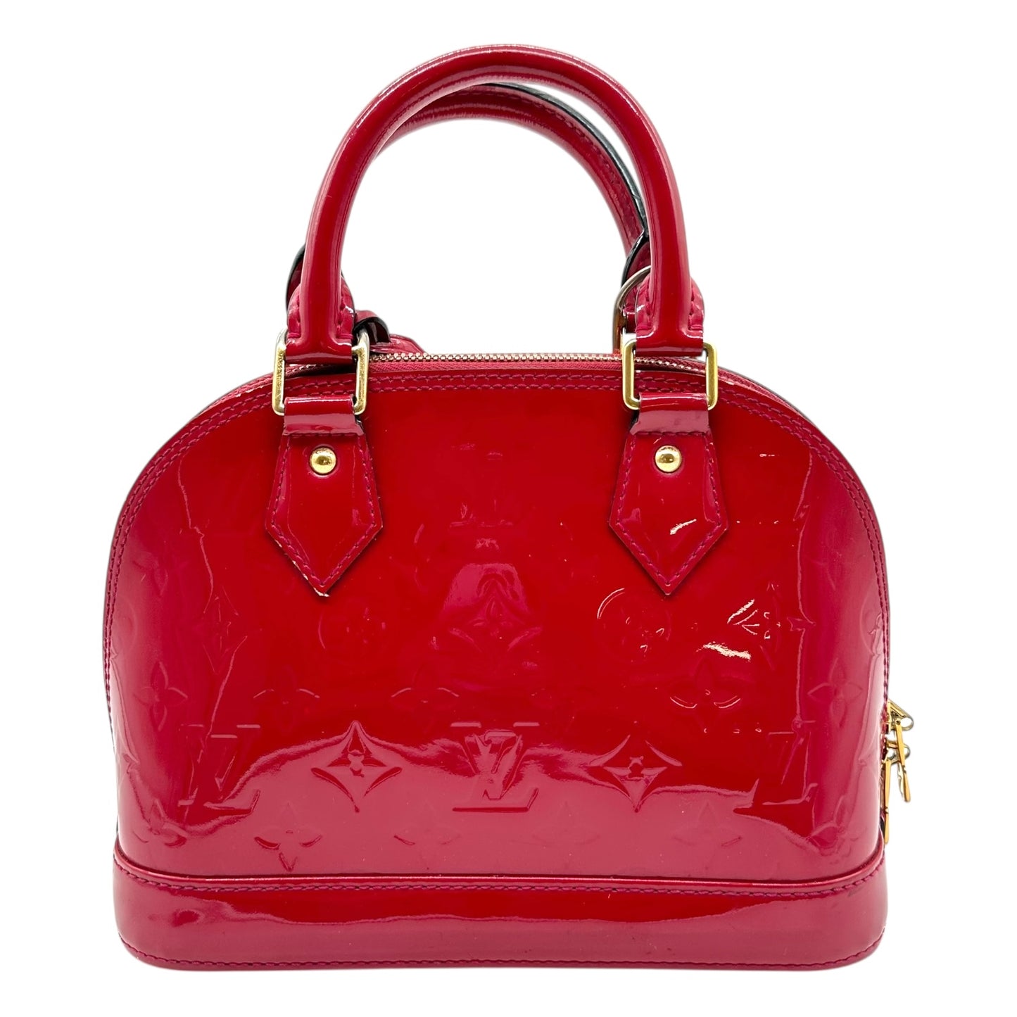Louis Vuitton Red Vernis Alma BB 2-Way Bag