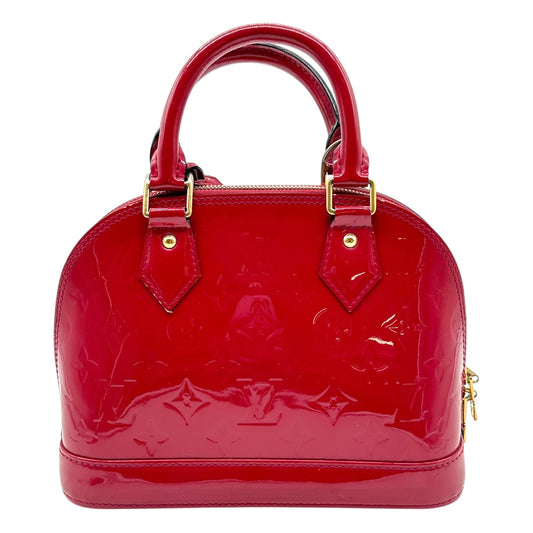 Louis Vuitton Red Vernis Alma BB 2-Way Bag
