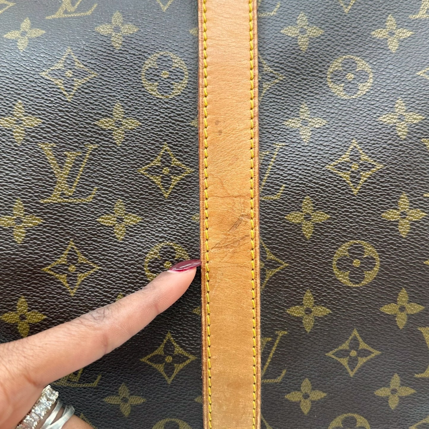 Louis Vuitton Classic Monogram Bandouliere 55 Duffle Bag