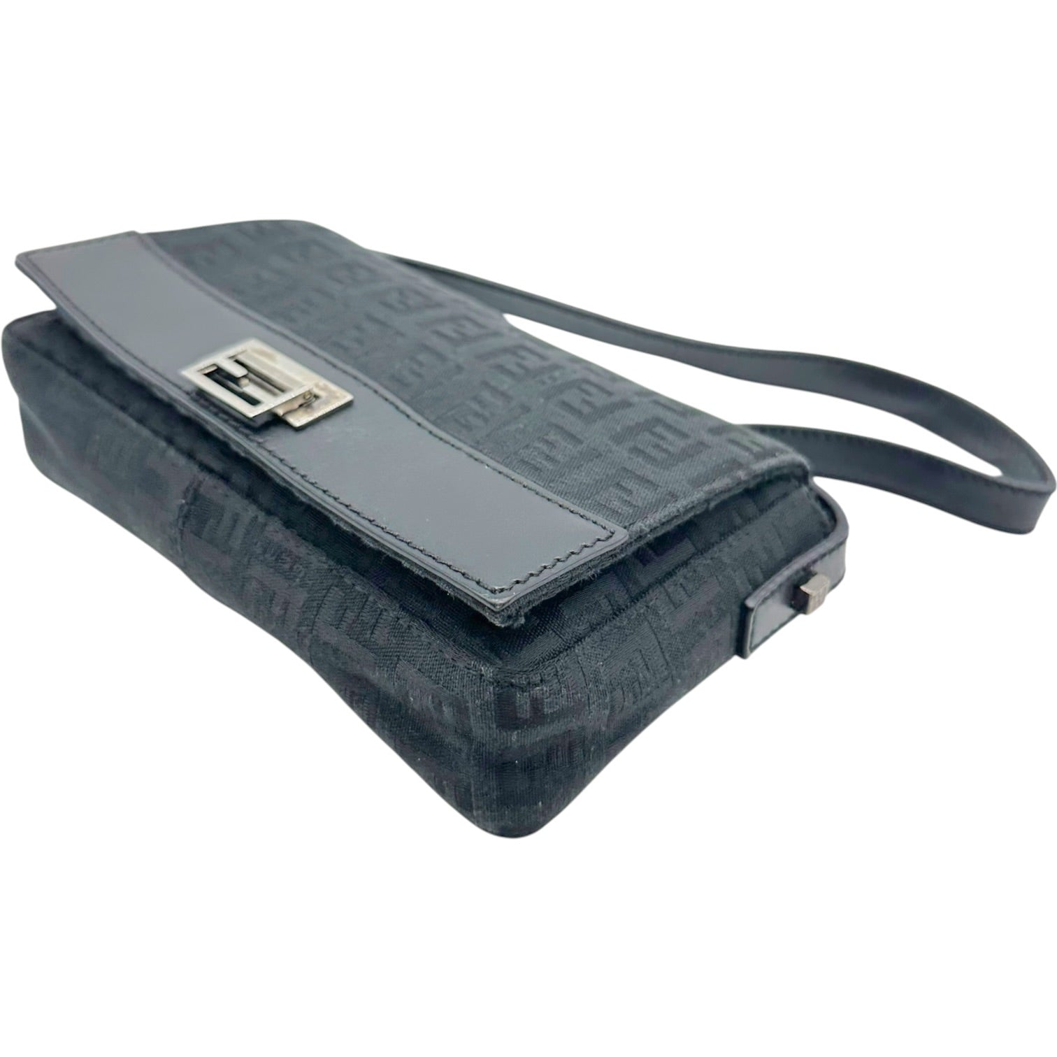 Fendi Mini Shoulder Bag Black Zucchino Monogram