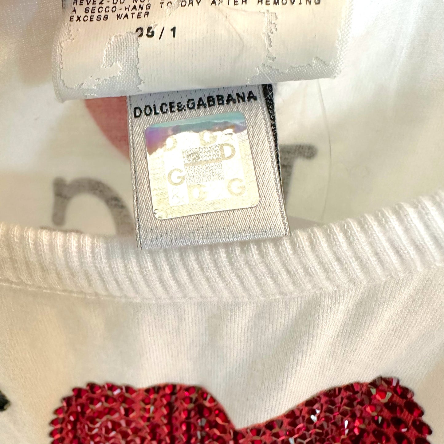 D&G Dolce & Gabbana 'I Heart D&G' Rhinestone Tank
