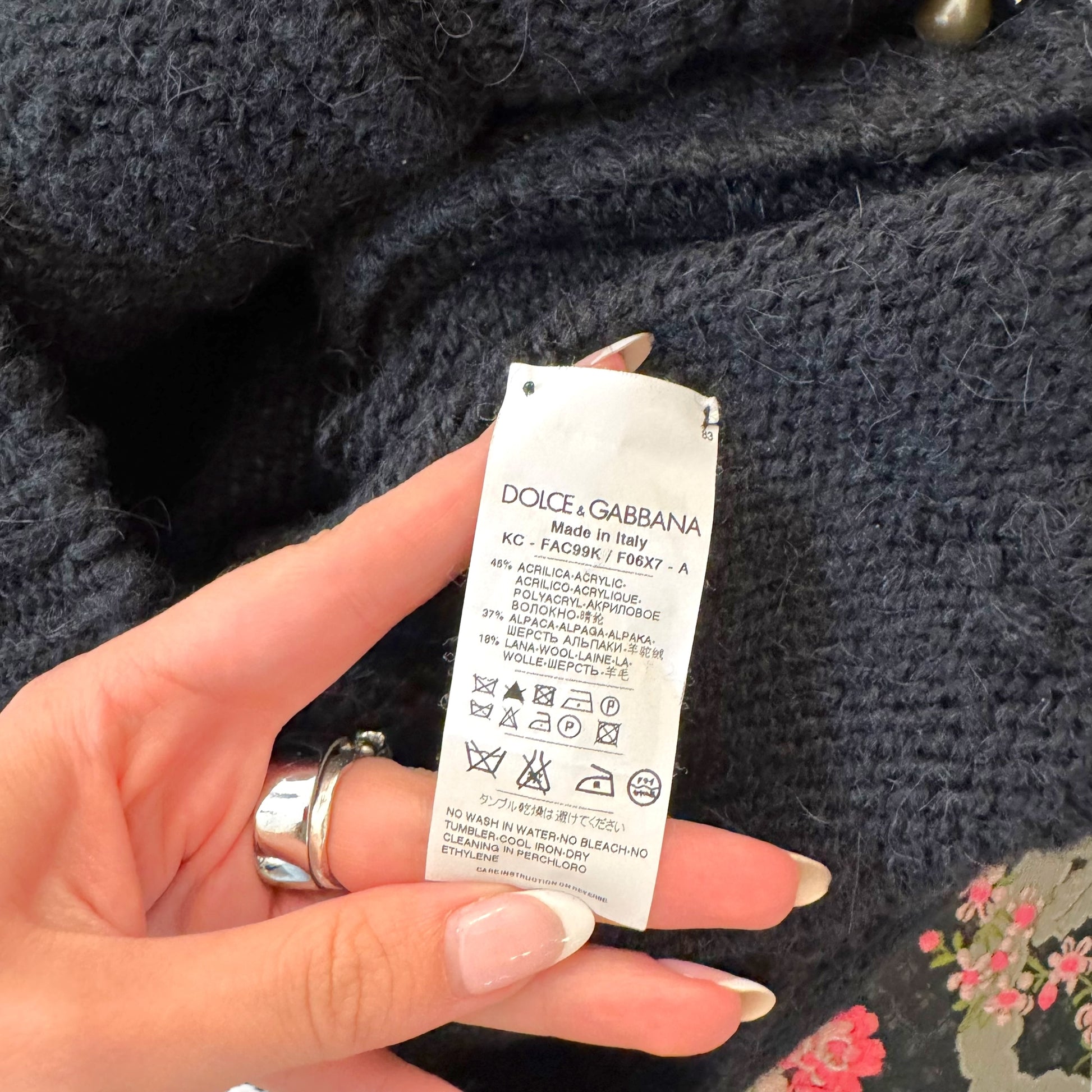 Dolce & Gabbana Black Wool Safety Pin Brooch Cardigan - Outfit Repeater