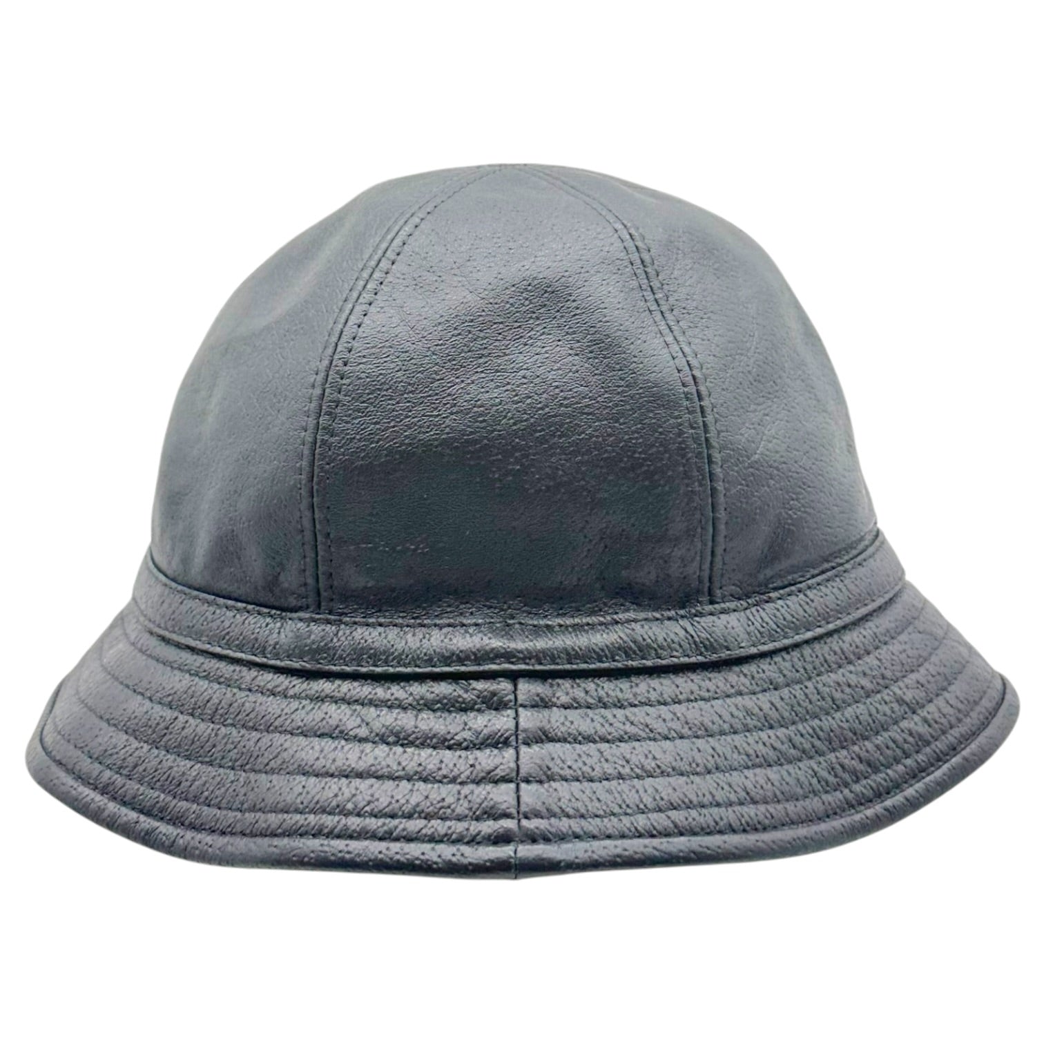 Gucci Leather Gold Horsebit Bucket Hat