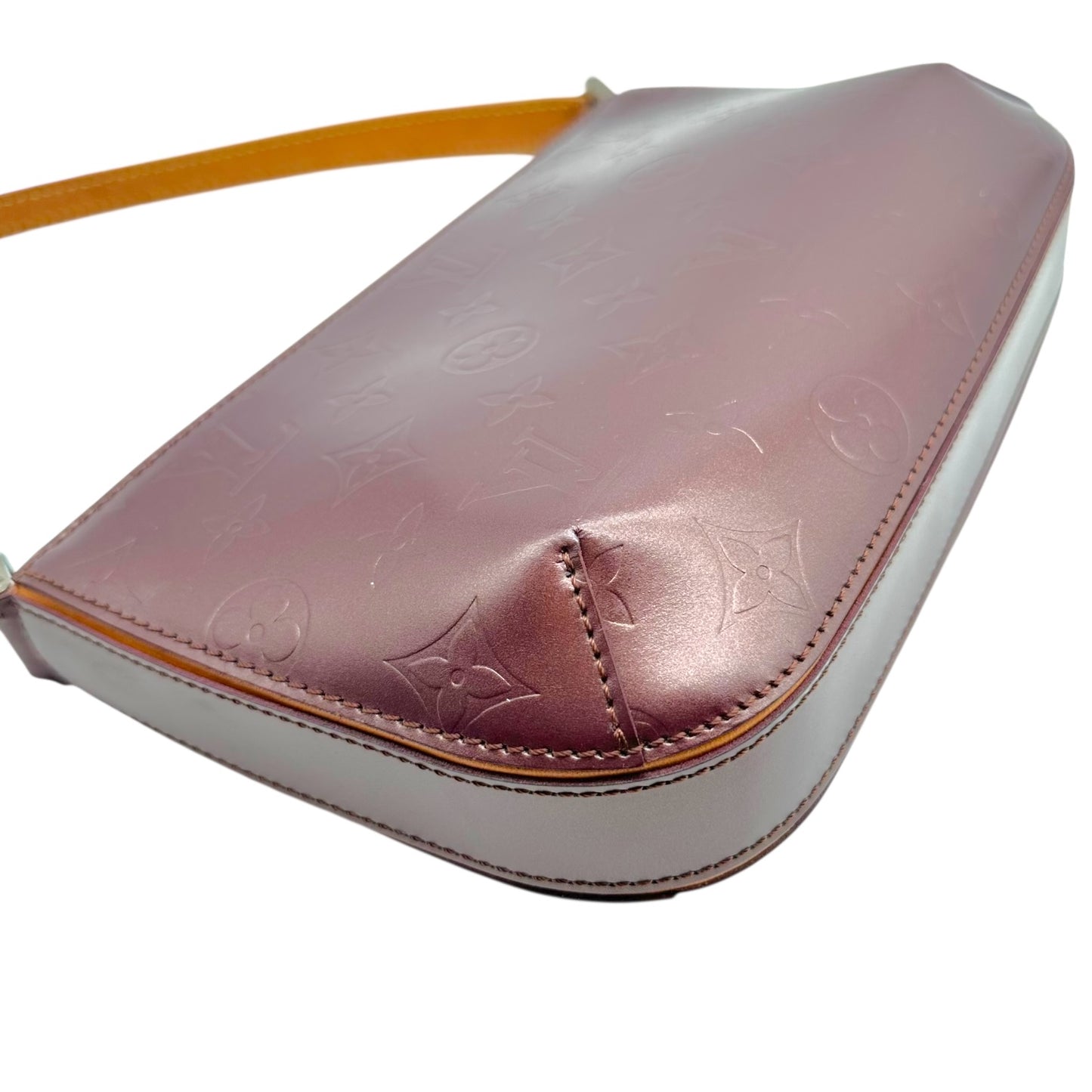 Louis Vuitton Burgundy Logo Embossed Fowler Pochette Bag