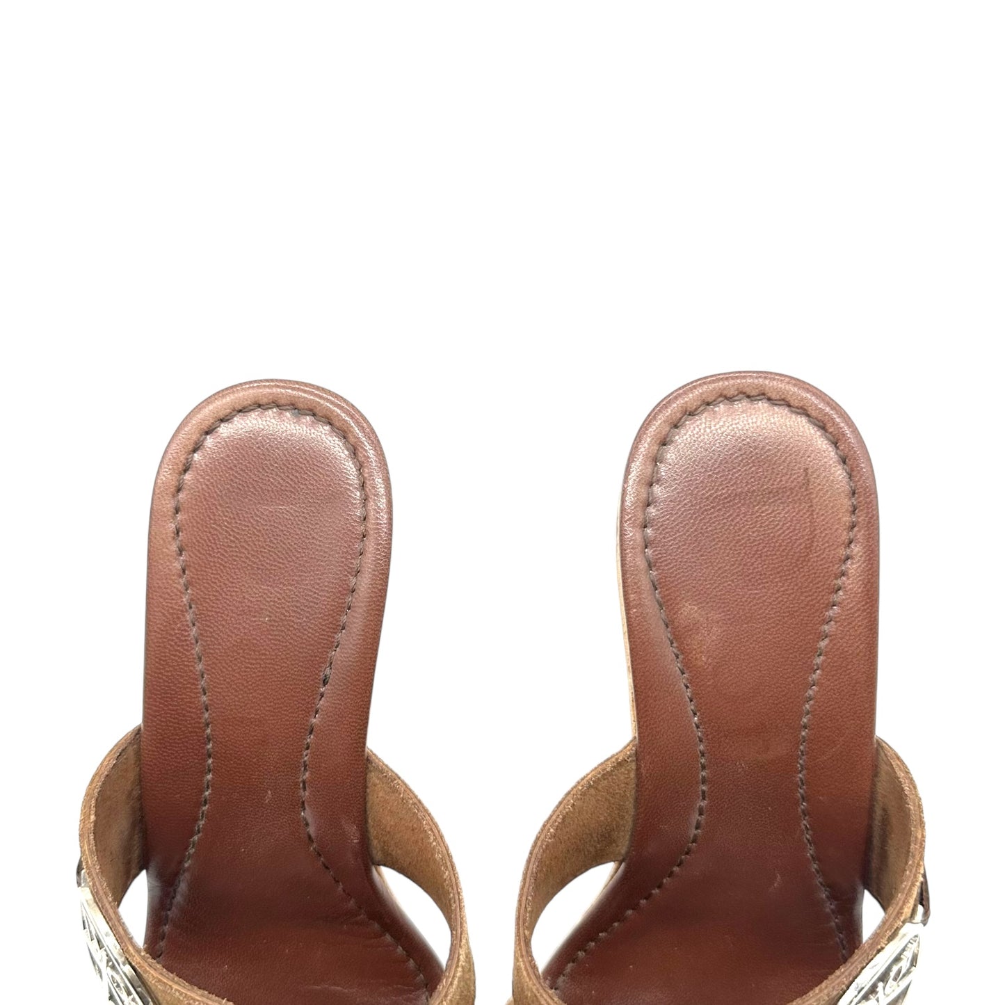 Christian Dior Peace Wooden Platform Heels