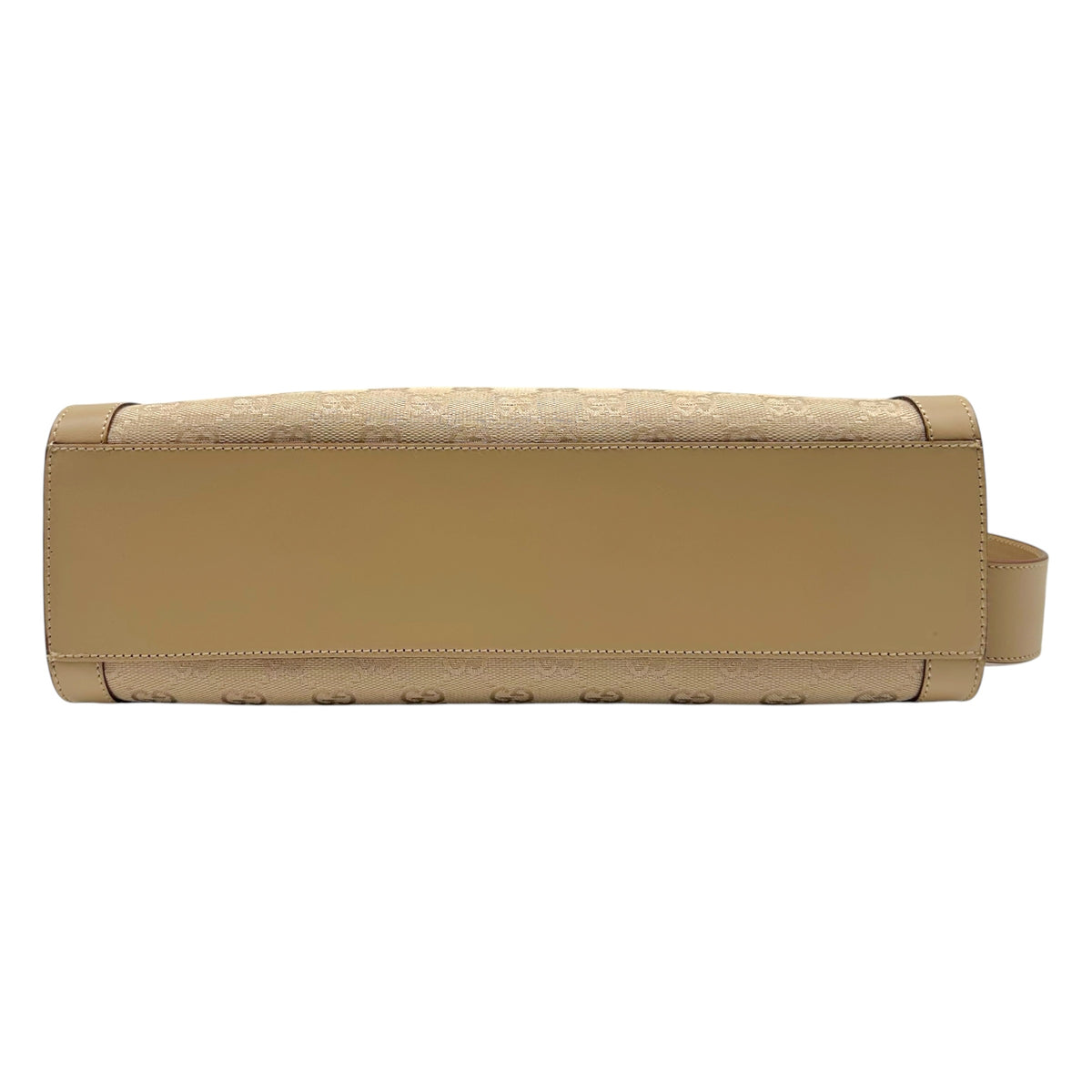 Gucci Shoulder Bag Light Beige Monogram Canvas Leather